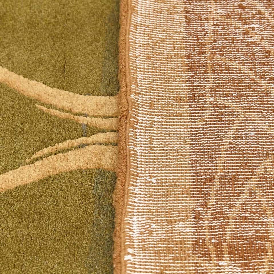 Großer handgeknüpfter modernistischer Teppich aus Wolle, um 1980 im Angebot 8