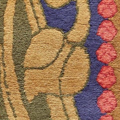 Modernist Hand Knotted Wool Large Rug, circa 1980