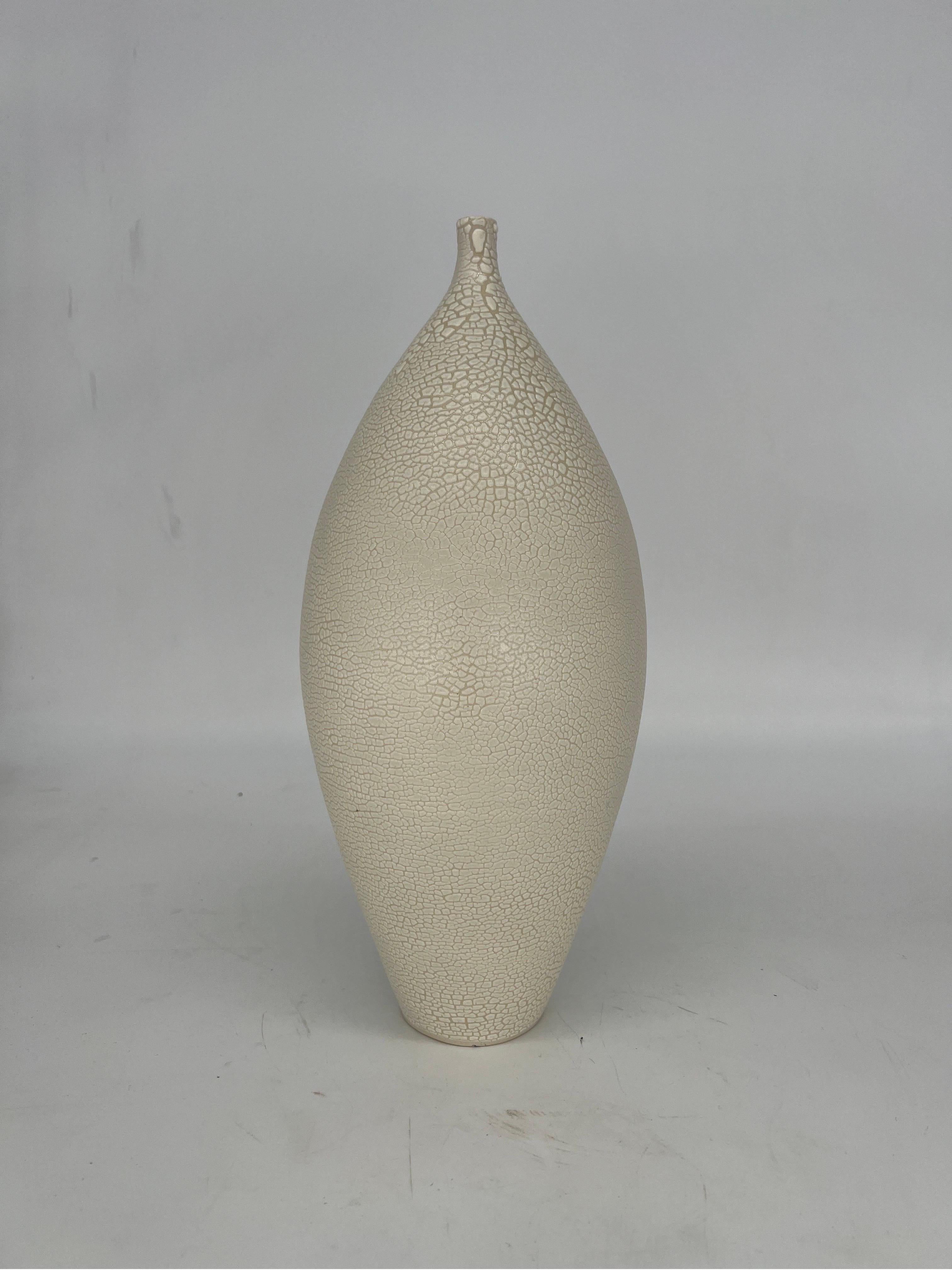 Modernist Hand Thrown Japanese Inspired Ceramic Vase For Sale 1