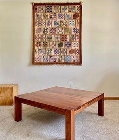 Modernist Hand-Woven Artist Signed Wool Tapestry (Peru)
