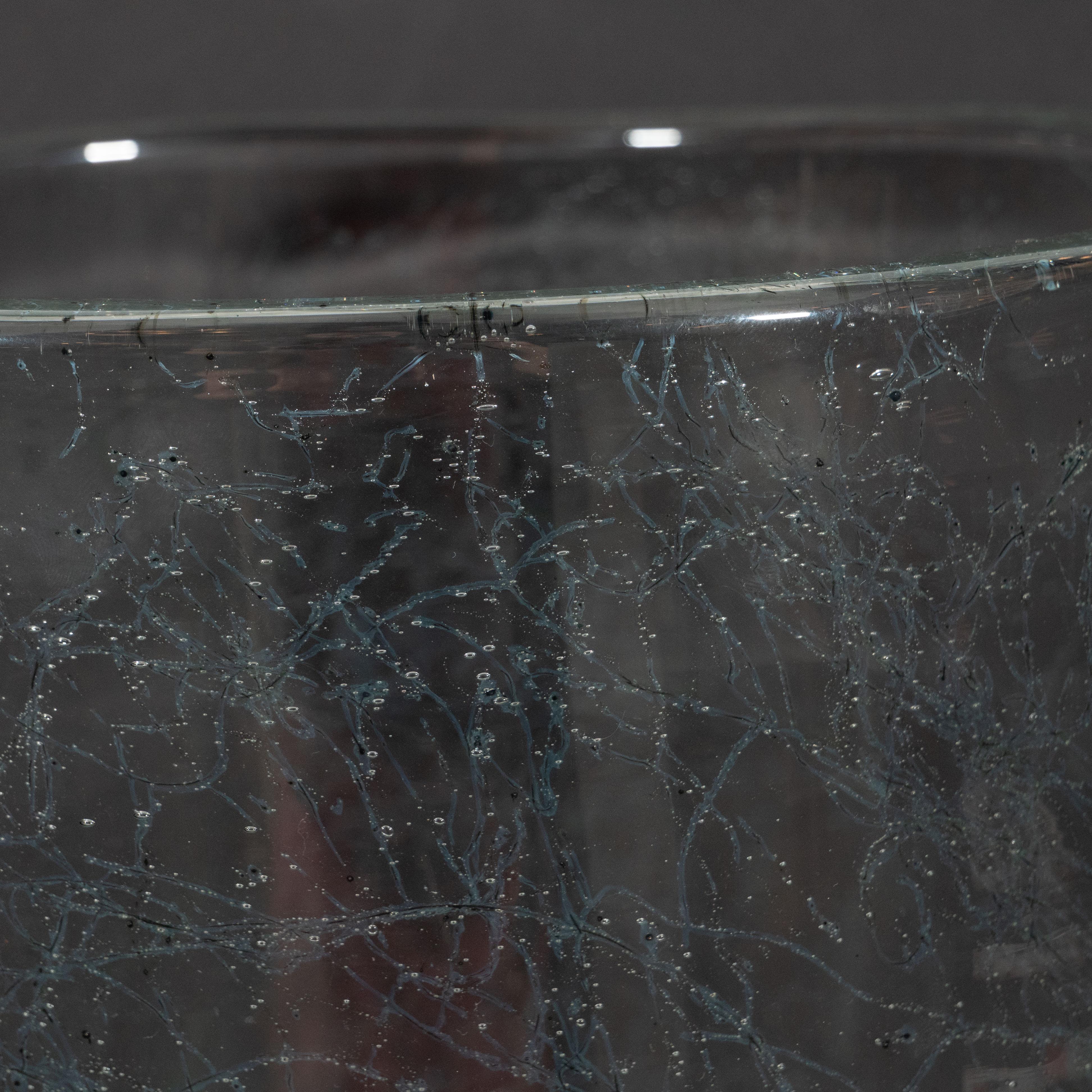 Modernist Handblown Murano Translucent Glass Vase with Expressionist Detailing 3