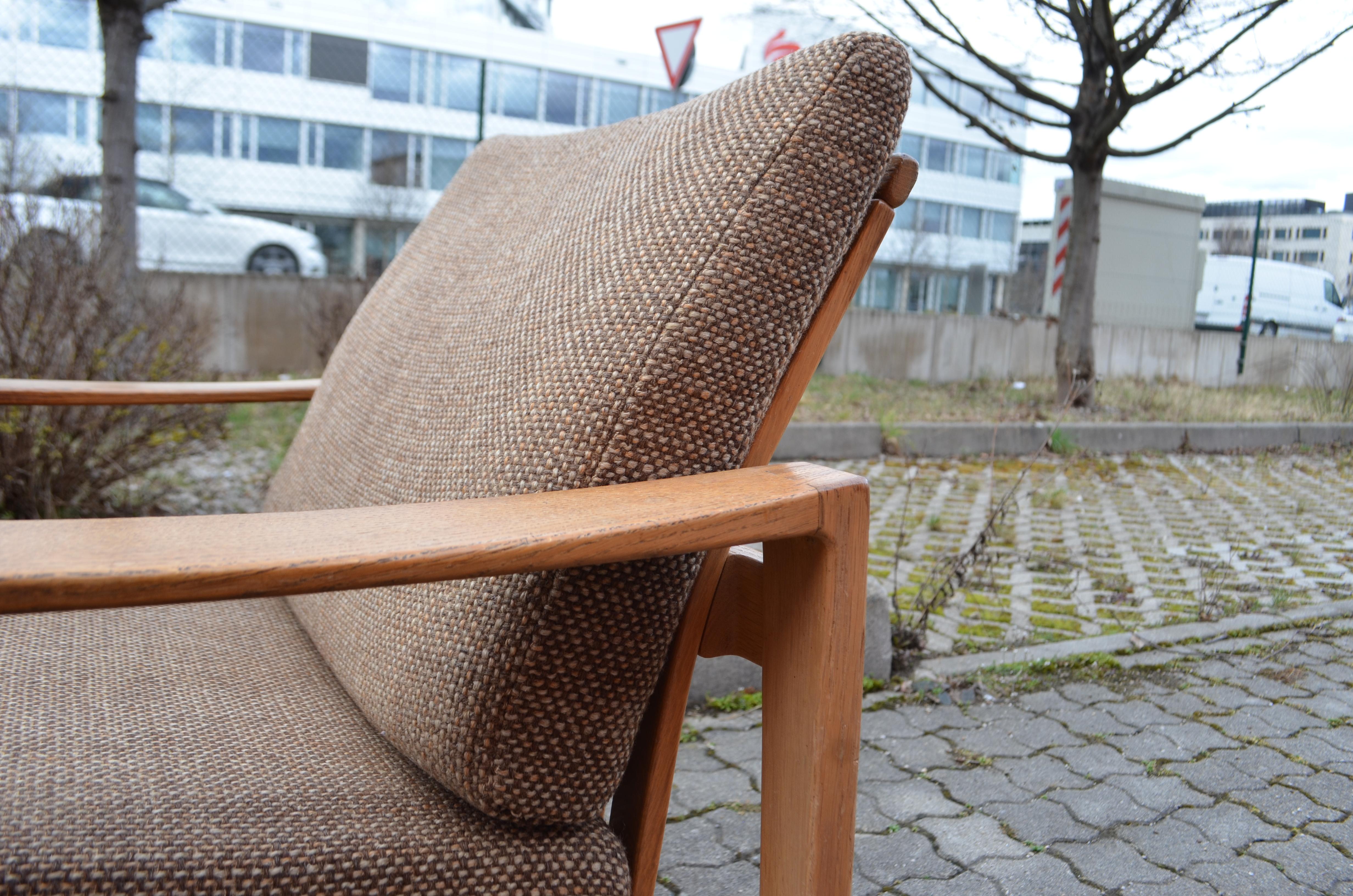 Modernist Hartmut Lohmeyer Oak Easy Lounge Chair for Wilkhahn Midcentury For Sale 3