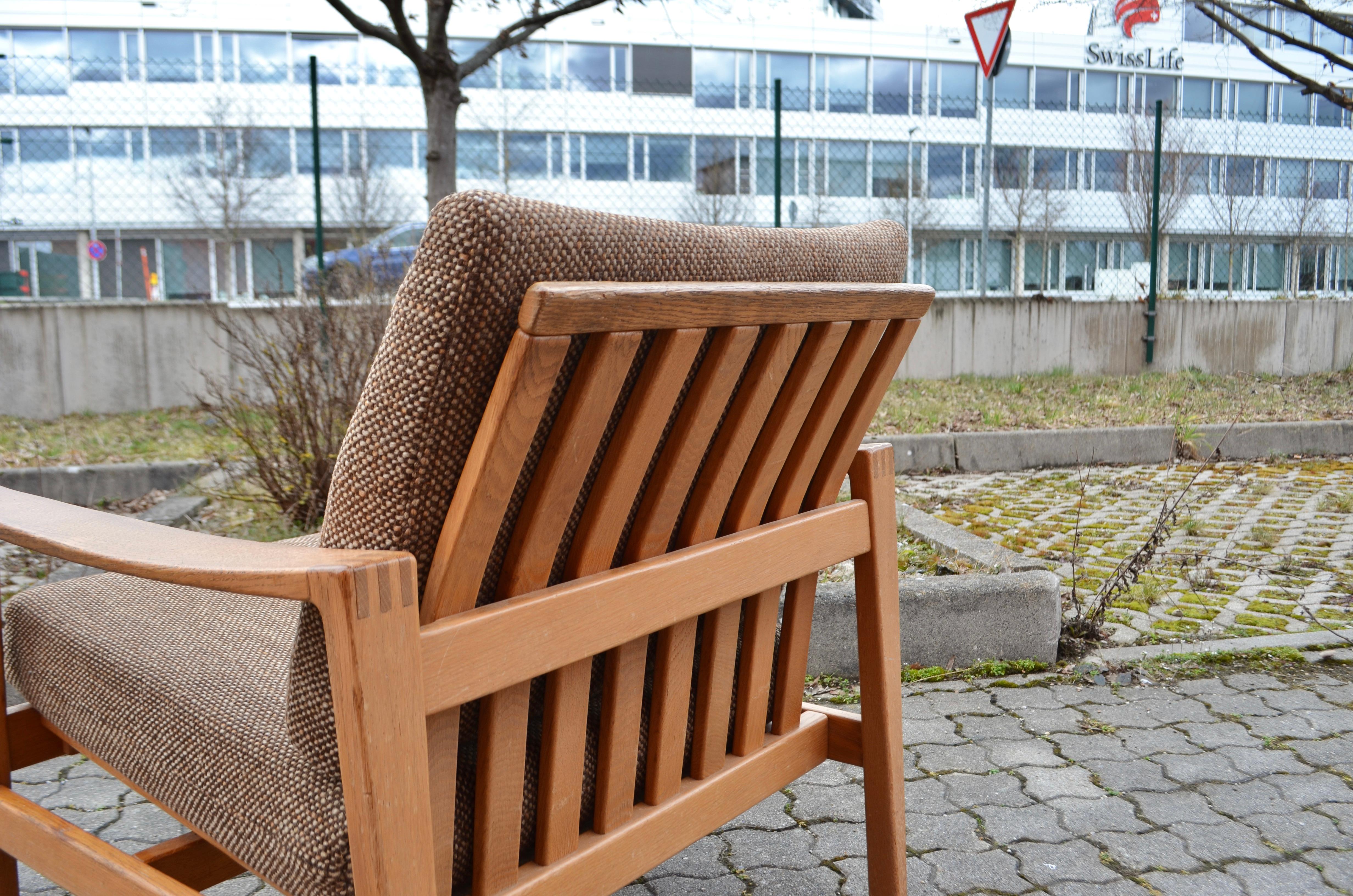 Modernist Hartmut Lohmeyer Oak Easy Lounge Chair for Wilkhahn Midcentury For Sale 5