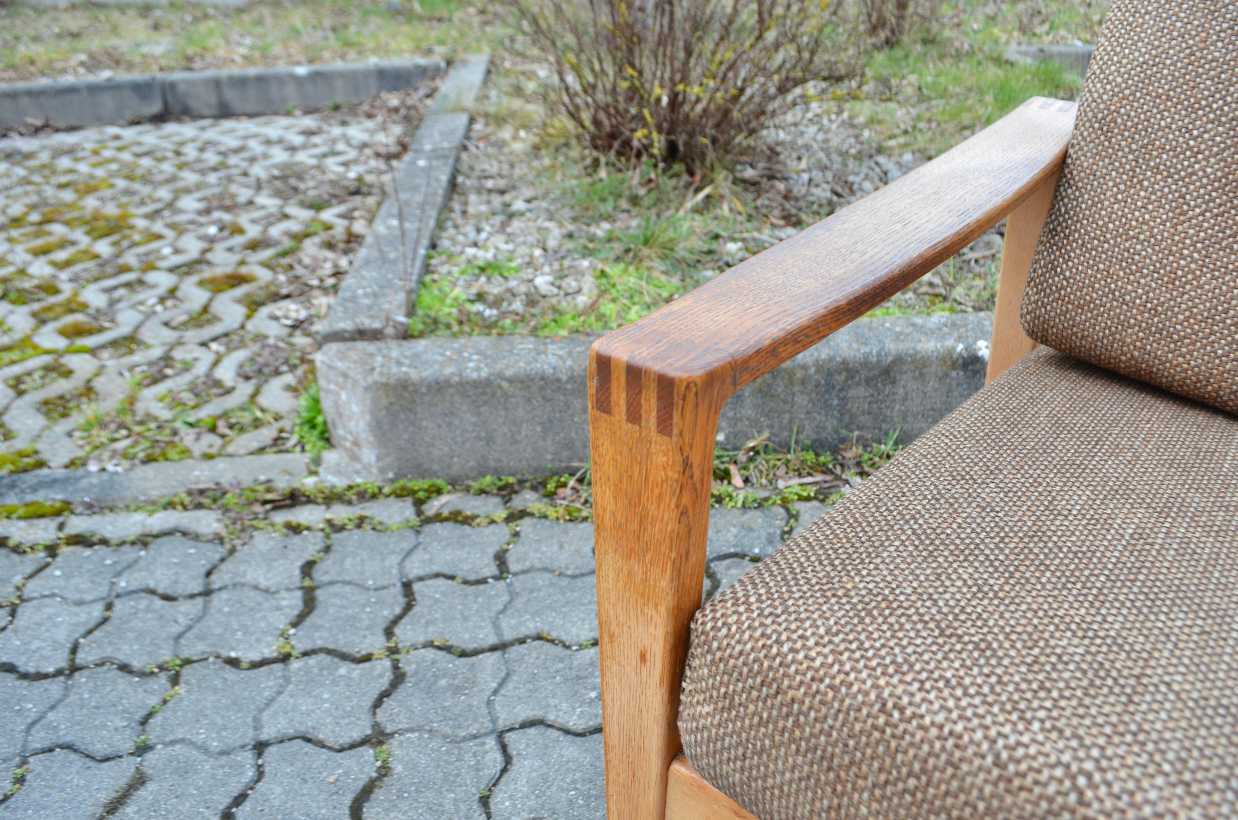 Modernist Hartmut Lohmeyer Oak Easy Lounge Chair for Wilkhahn Midcentury For Sale 6