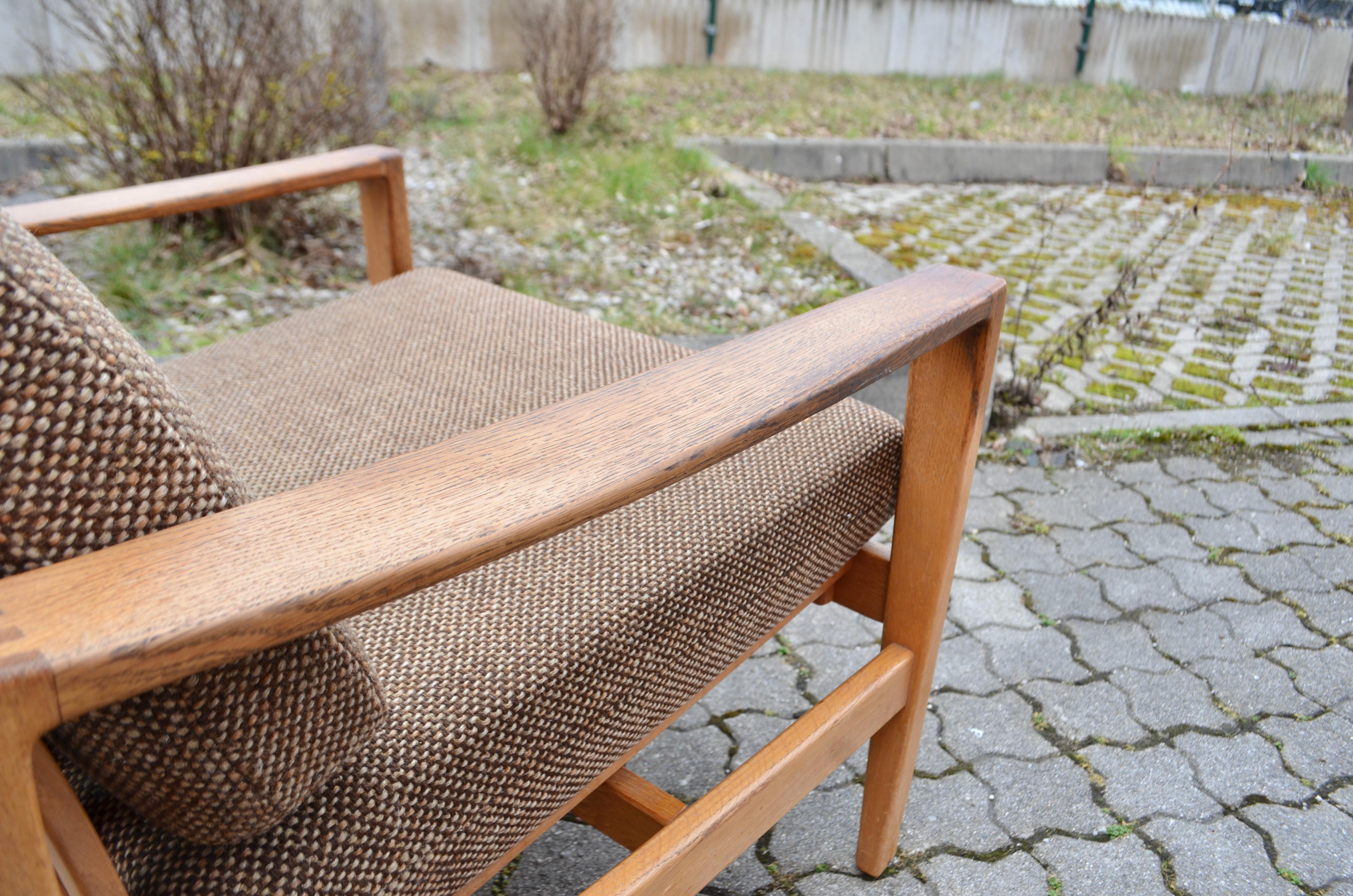 Modernist Hartmut Lohmeyer Oak Easy Lounge Chair for Wilkhahn Midcentury For Sale 9