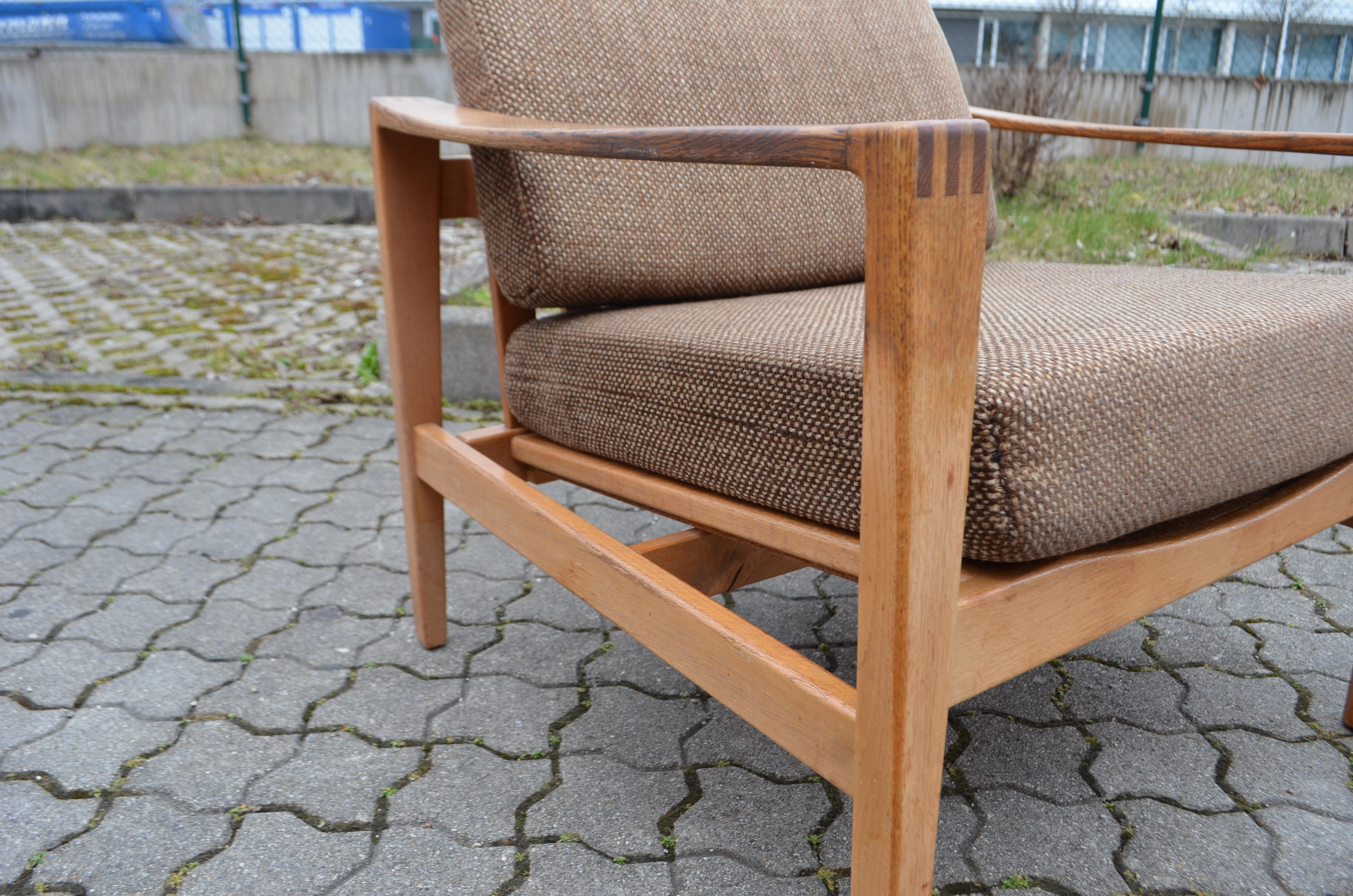 Modernist Hartmut Lohmeyer Oak Easy Lounge Chair for Wilkhahn Midcentury For Sale 11