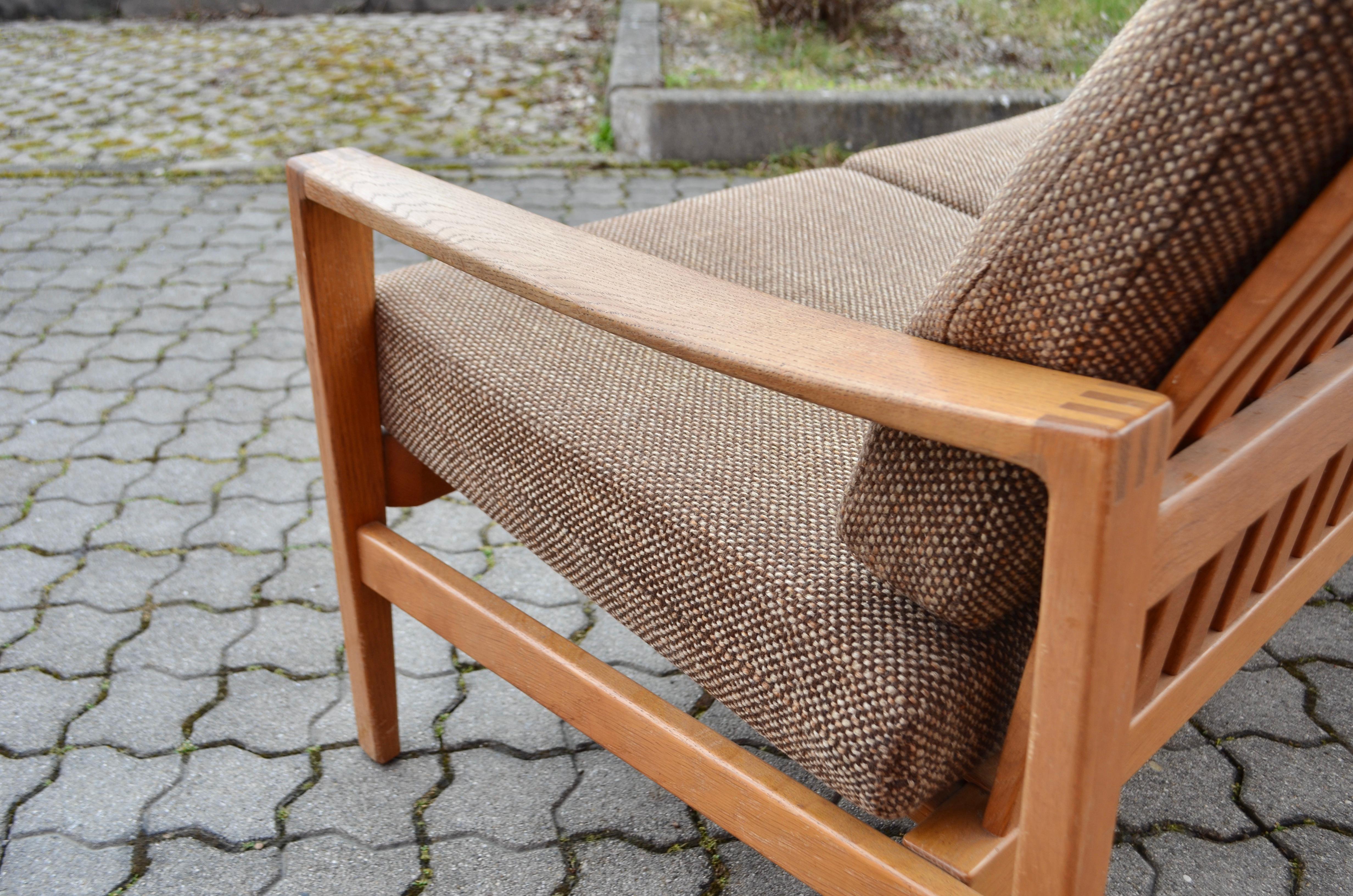 Modernistisches Hartmut Lohmeyer-Sofa aus Eiche für Wilkhahn, Mitte des Jahrhunderts im Angebot 7