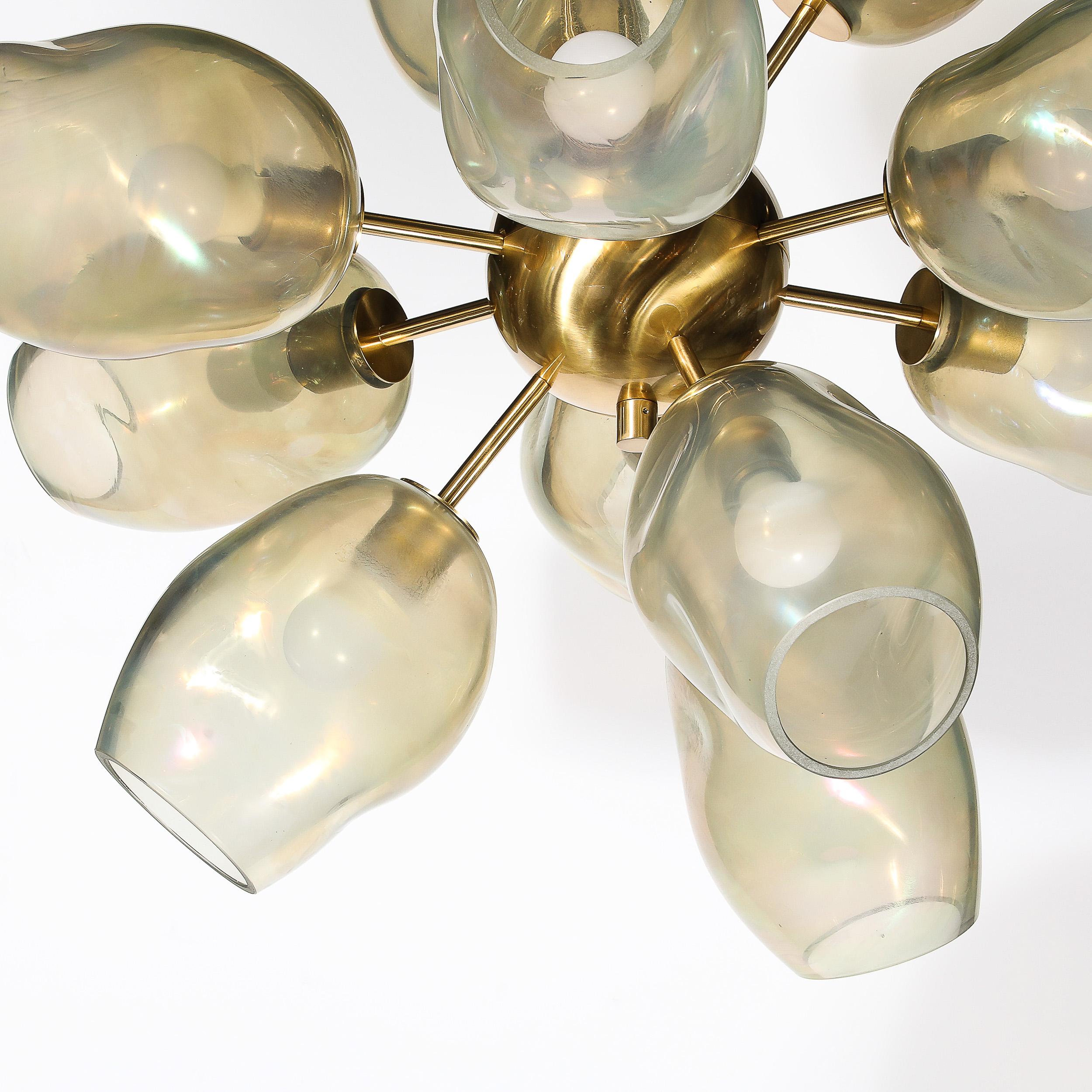 Laiton Lustre moderniste 
