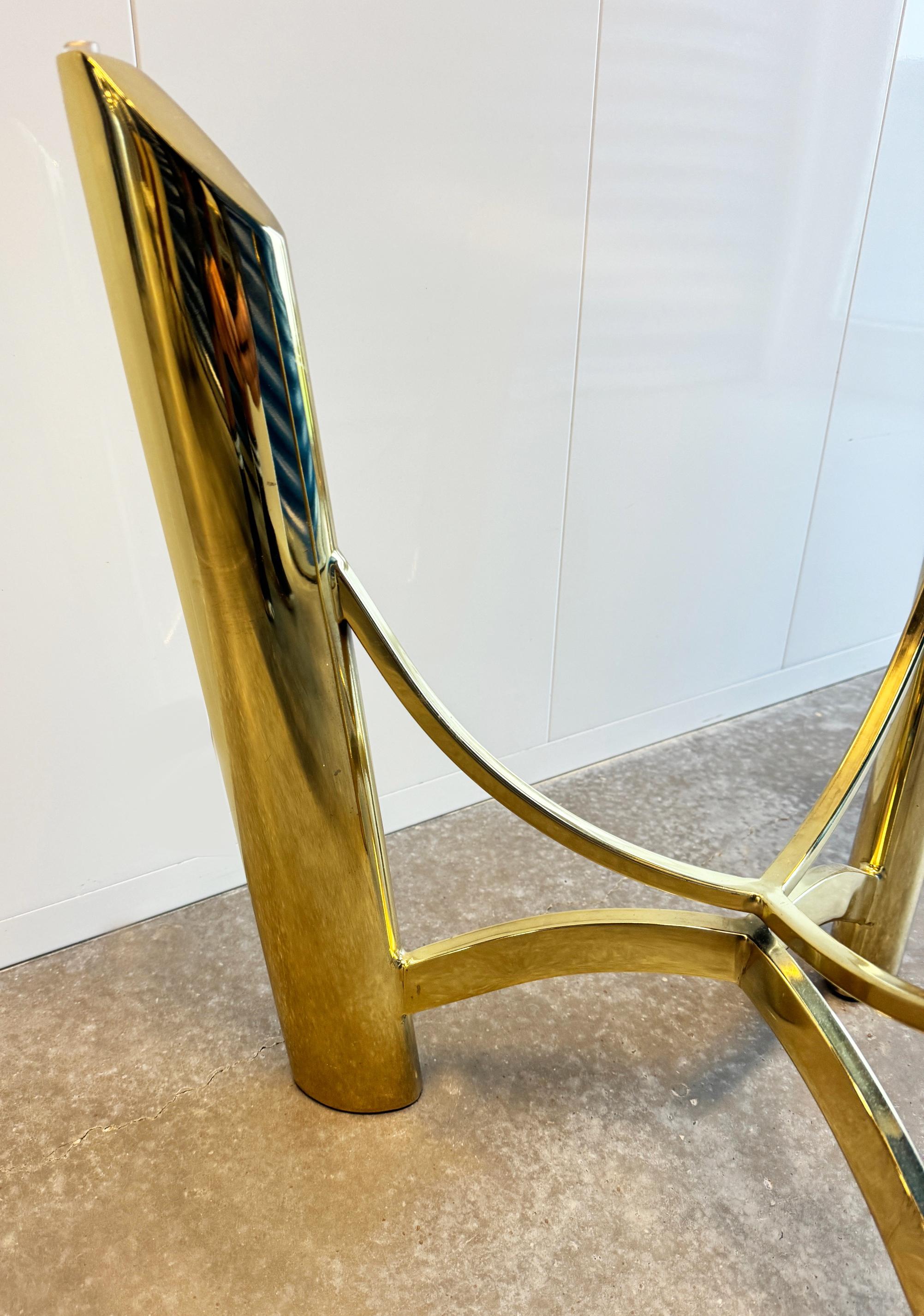 Fin du 20e siècle Table d'appoint moderniste Hollywood Regency, attribuée à Mastercraft en vente