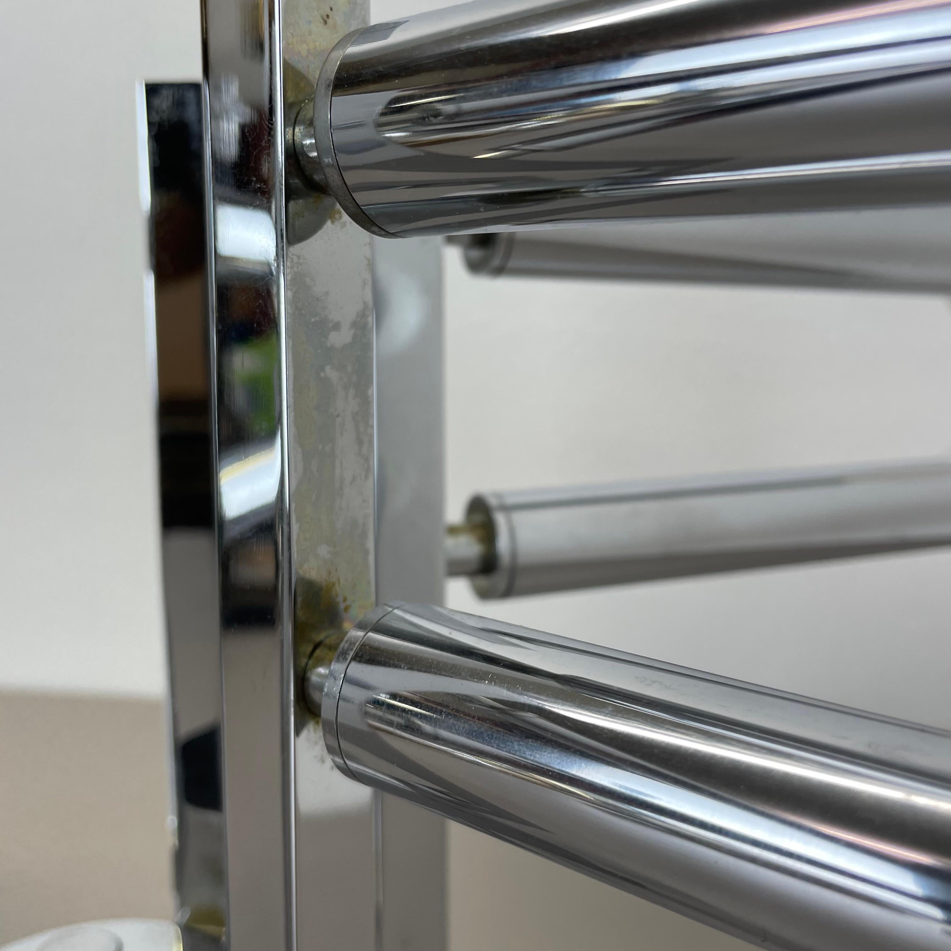 Modernist Huge chromed SPUTNIK Sciolari Style Ceiling Light, Italy, 1970s For Sale 7