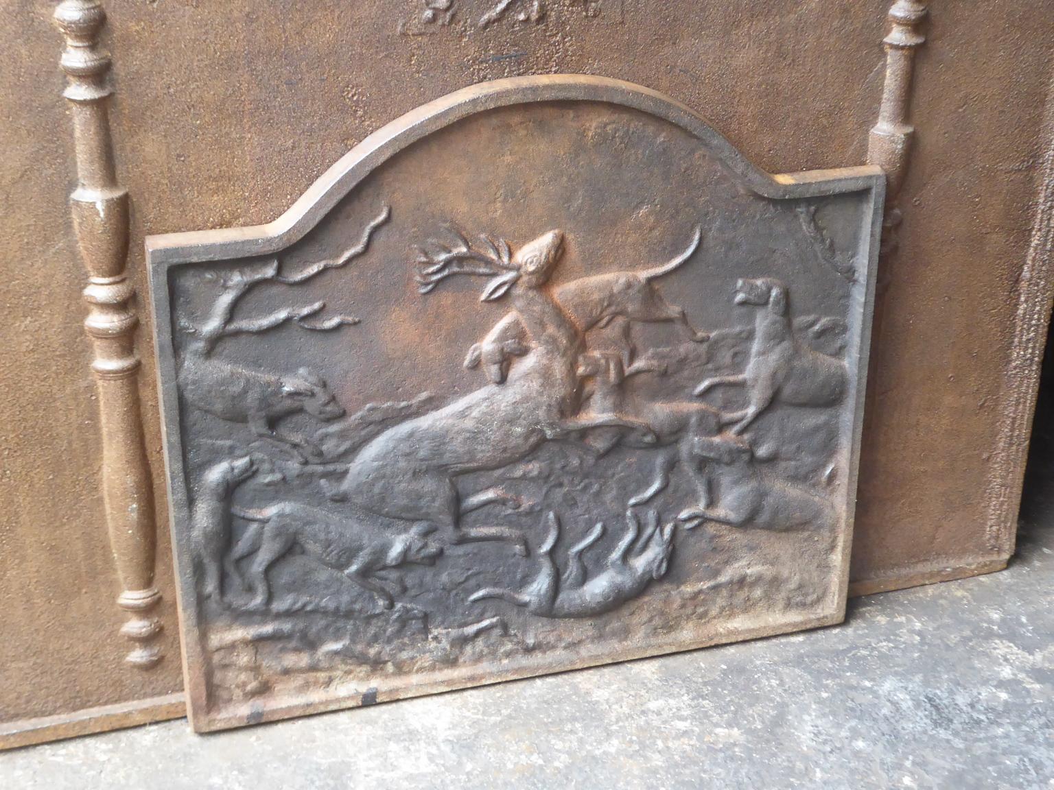 hunting backsplash cast iron