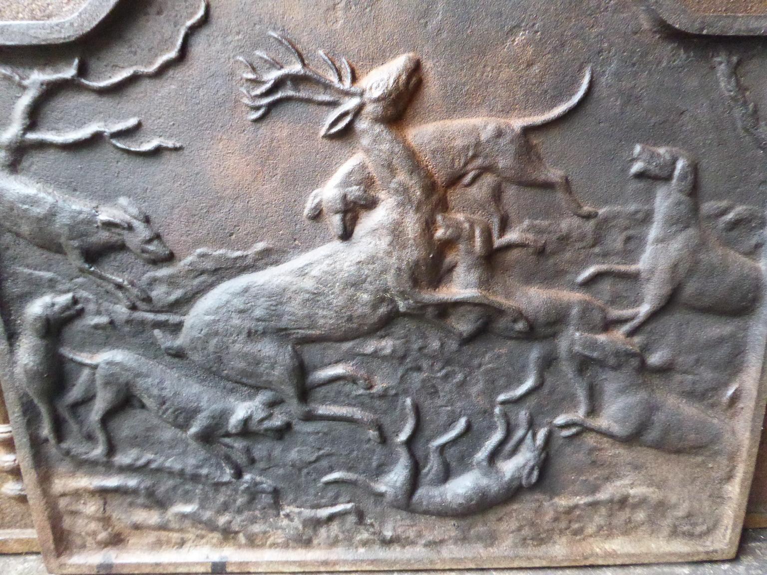 French Modernist 'Hunting Scene' Fireback