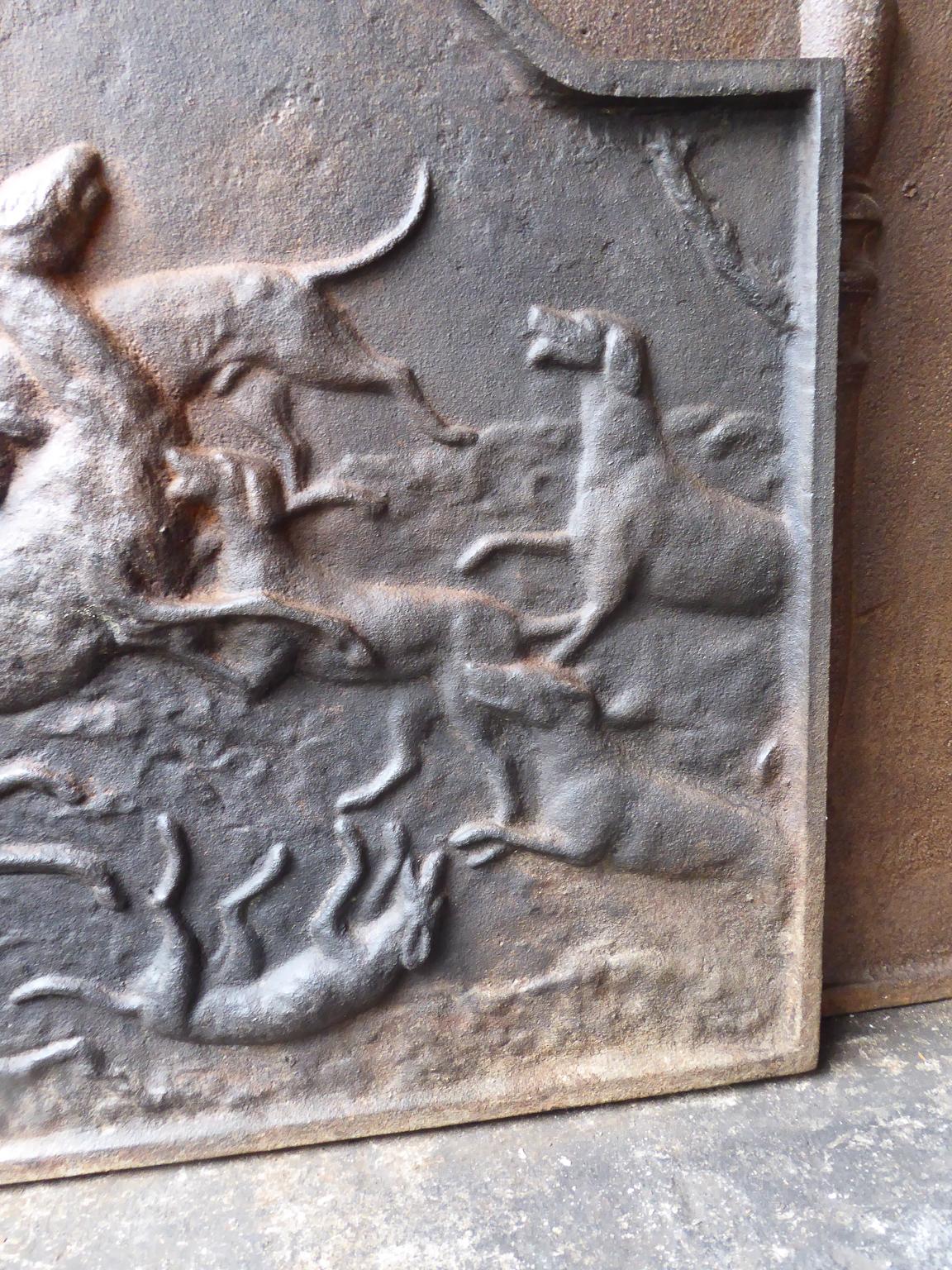 Cast Modernist 'Hunting Scene' Fireback