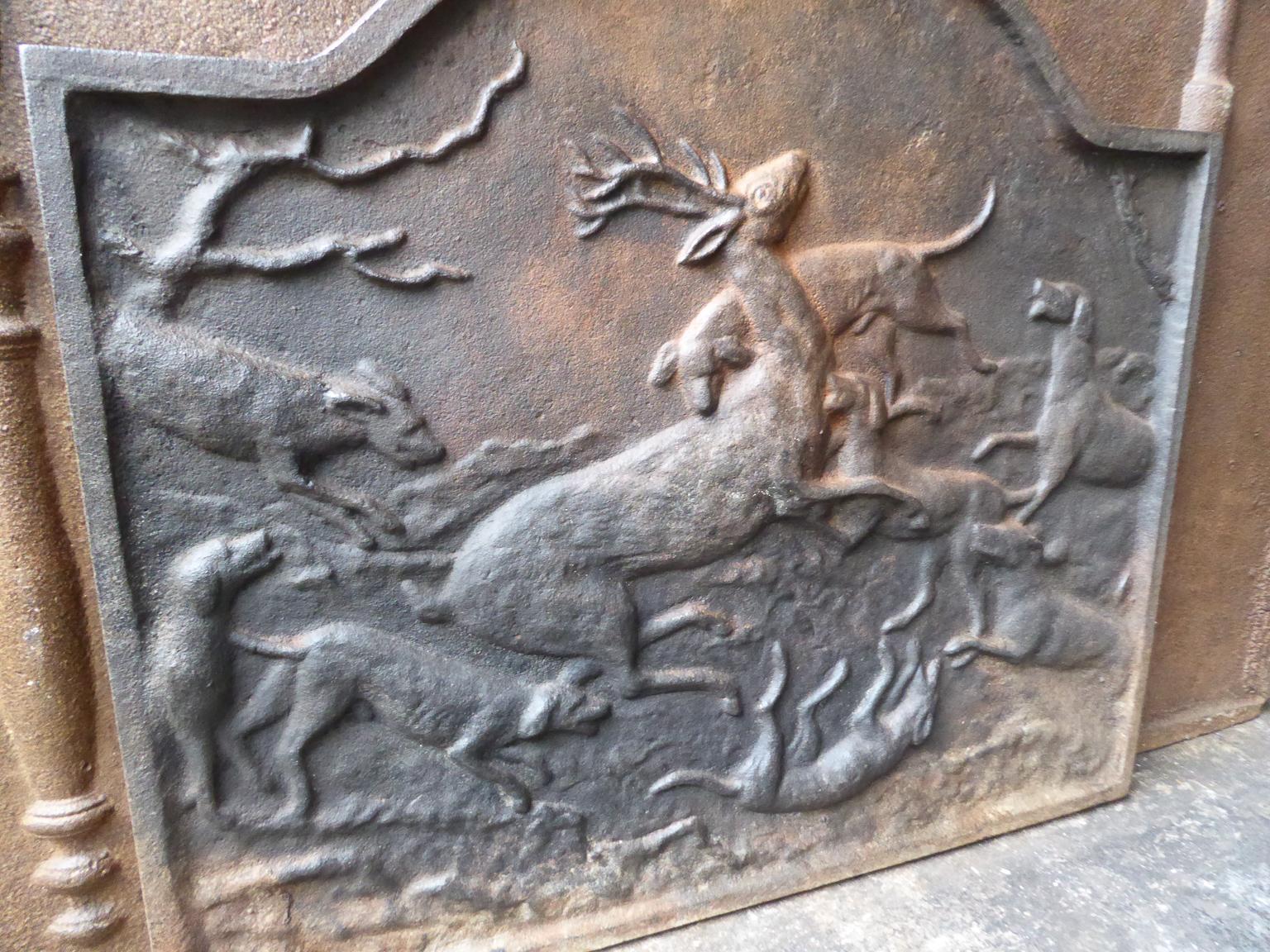 20th Century Modernist 'Hunting Scene' Fireback