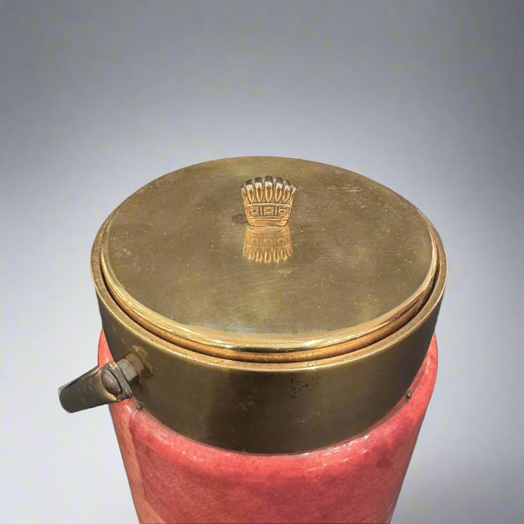 Cubitera modernista de Aldo Tura Italiano en venta