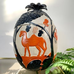 Modernist Ice Bucket in the Style of Marc Chagall, 1950’s