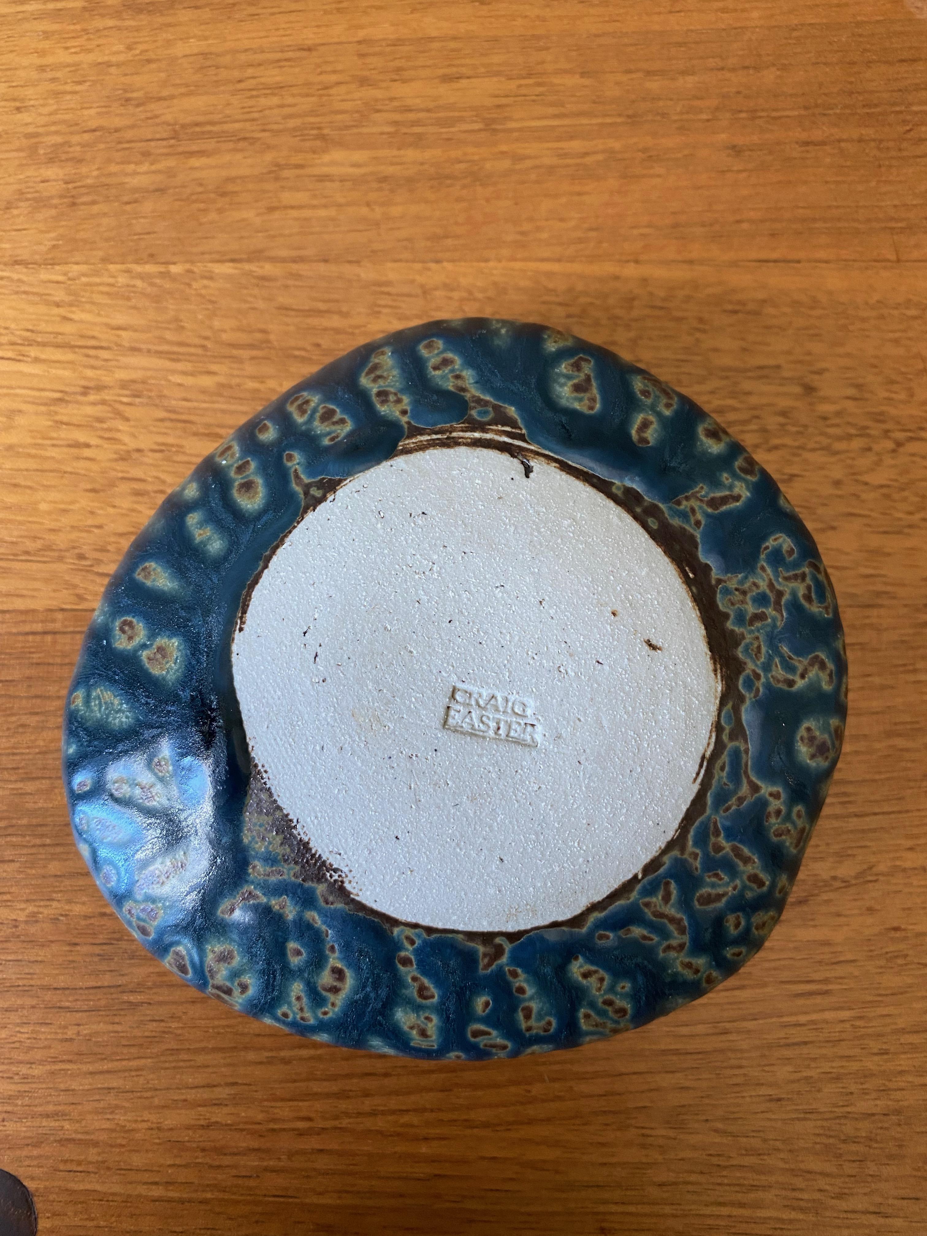 Modernist Ikebana Pottery Vase, Signed 1