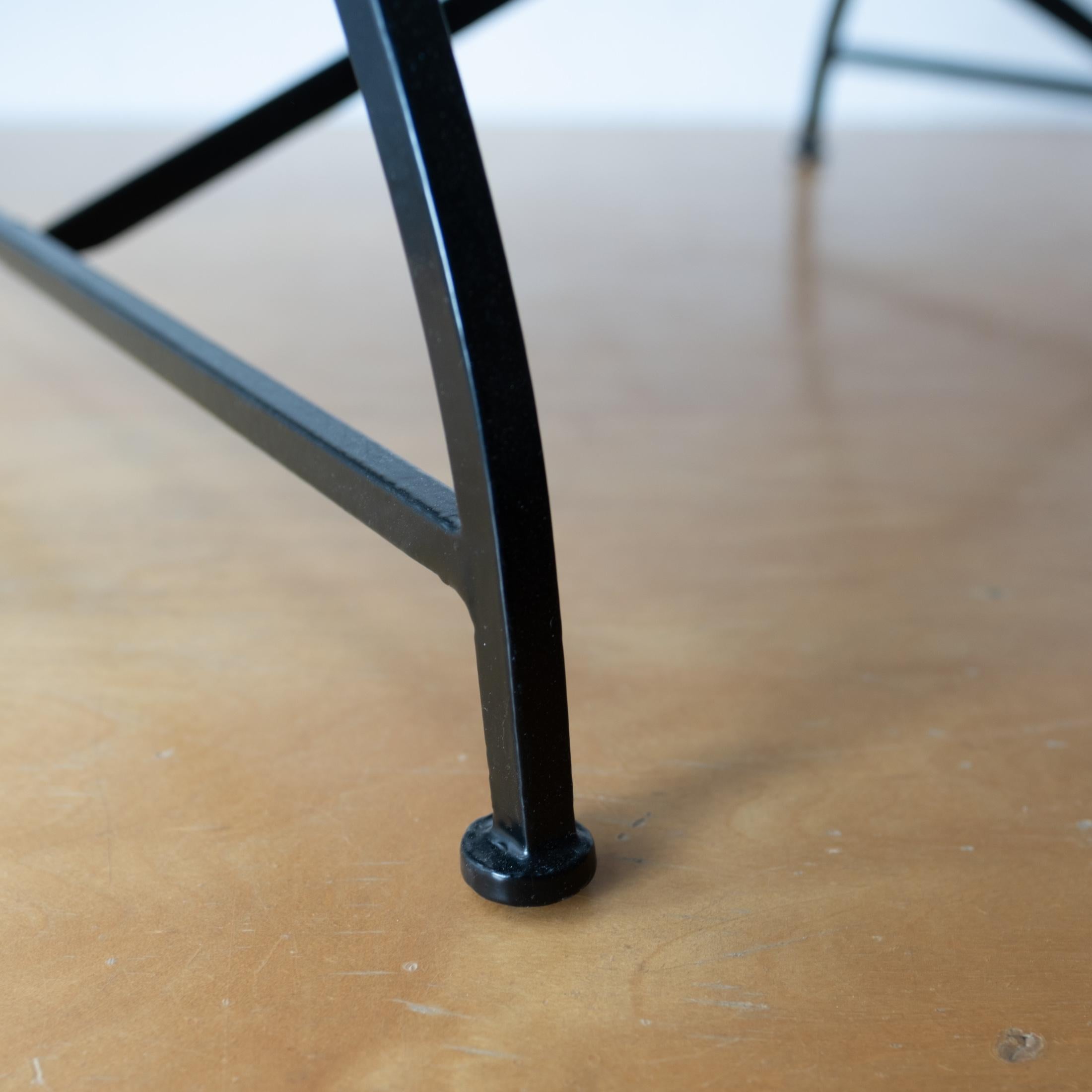 Modernist Iron and Expanded Metal Catch All Magazine Holder or Log Holder 1950s in vendita 9