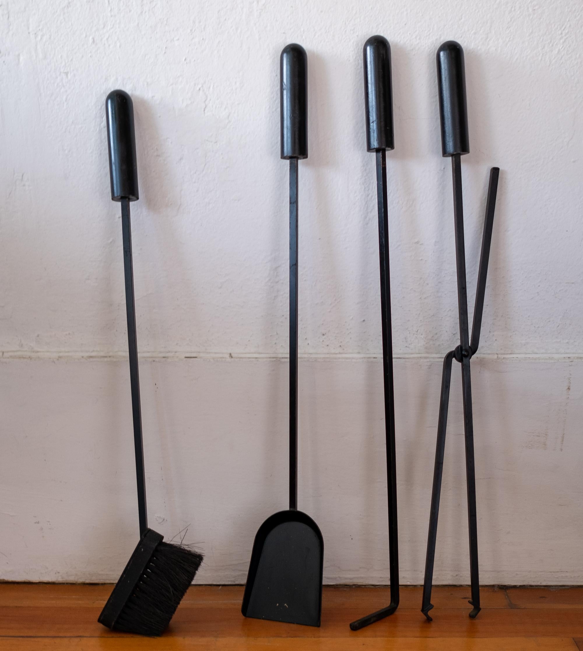 Modernist Iron Fire Tools, 1960s 2