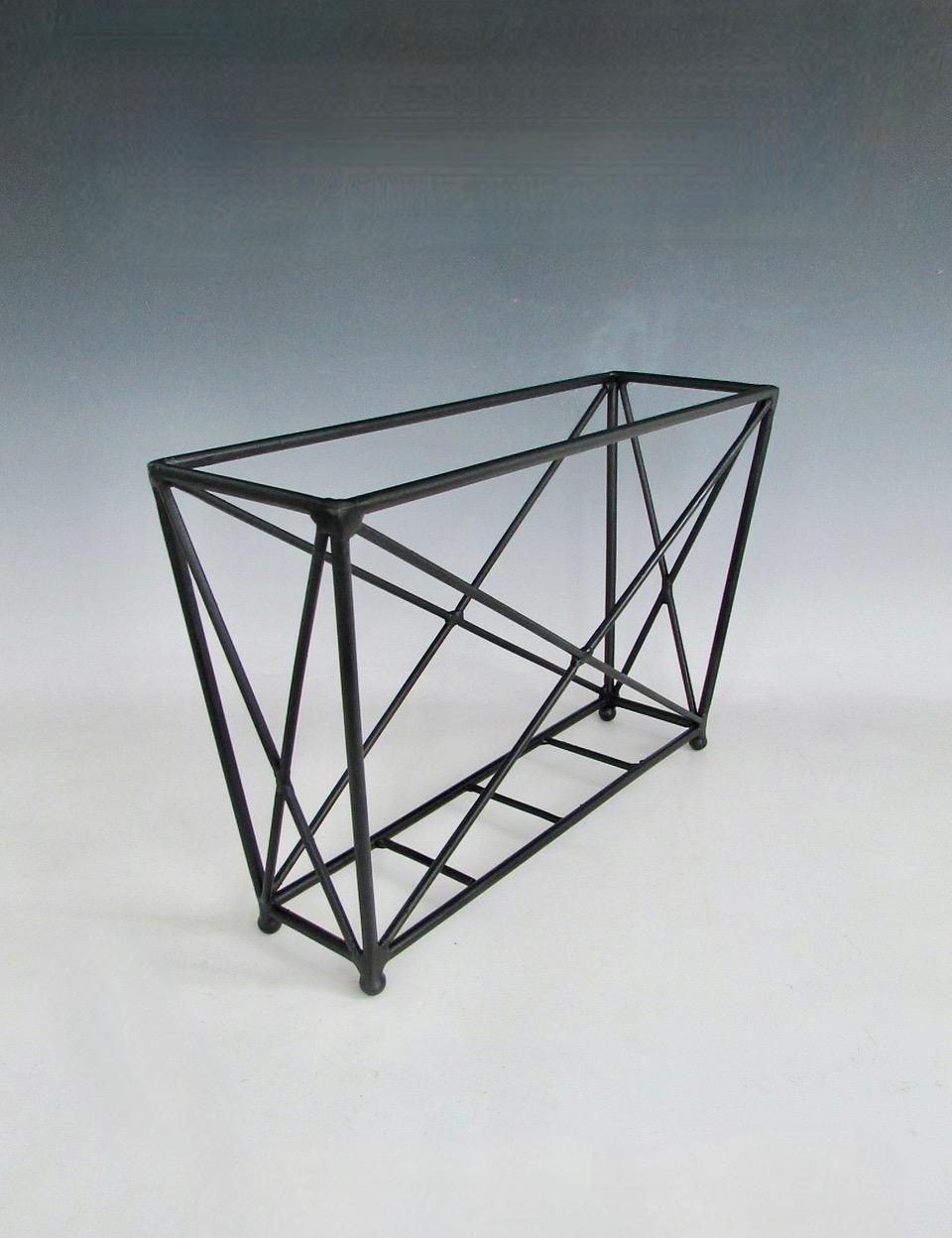 Iron Table Magazine Rack Modernist Iron Magazine Rack For Sale at 1stDibs