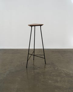 Modernist Iron Tripod Pedestal / Stool