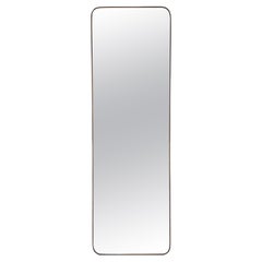Modernist Italian 1950's Brass Shaped Mirror