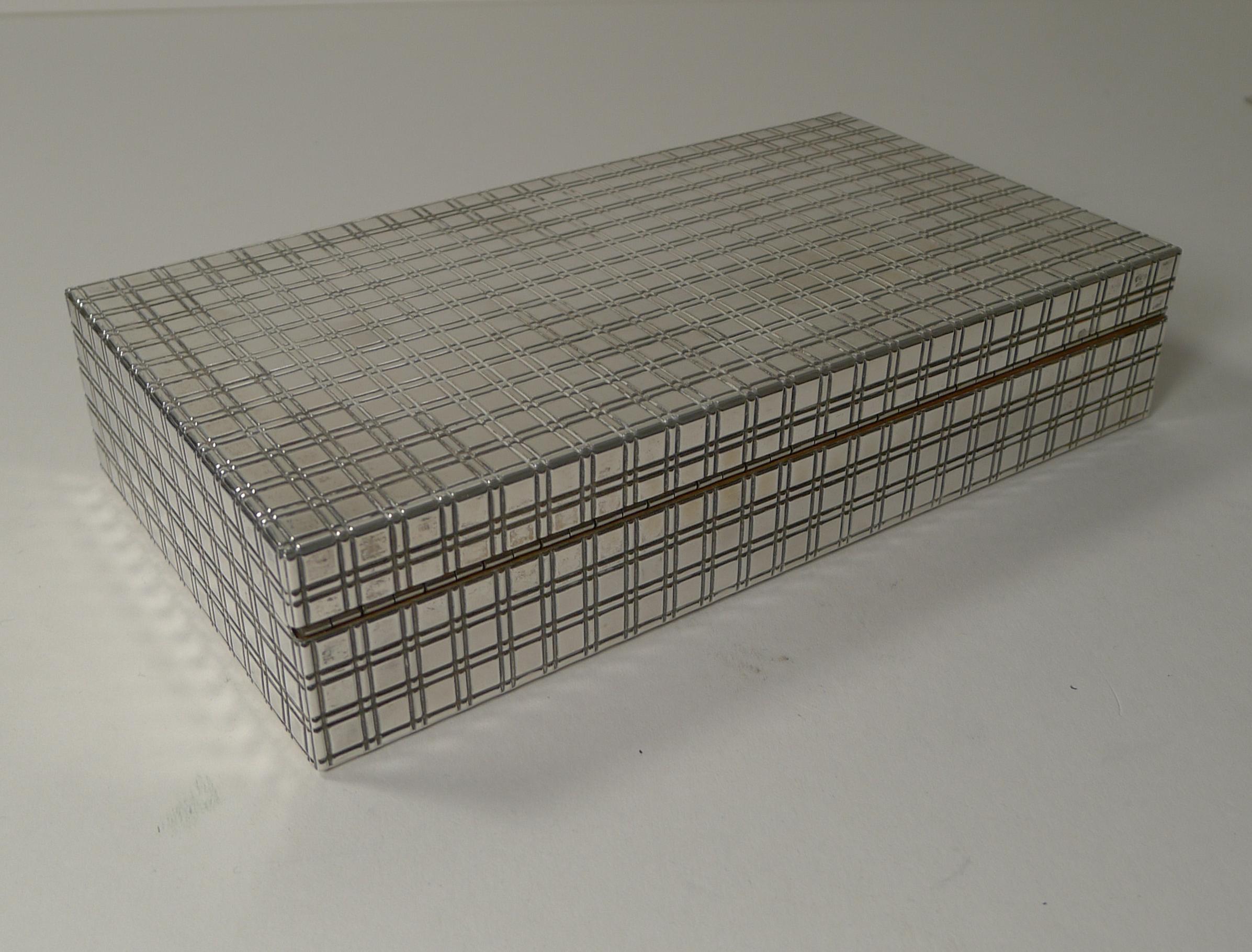 Modernist Italian 800 Silver Desk/Jewellery Box c.1960 For Sale 2