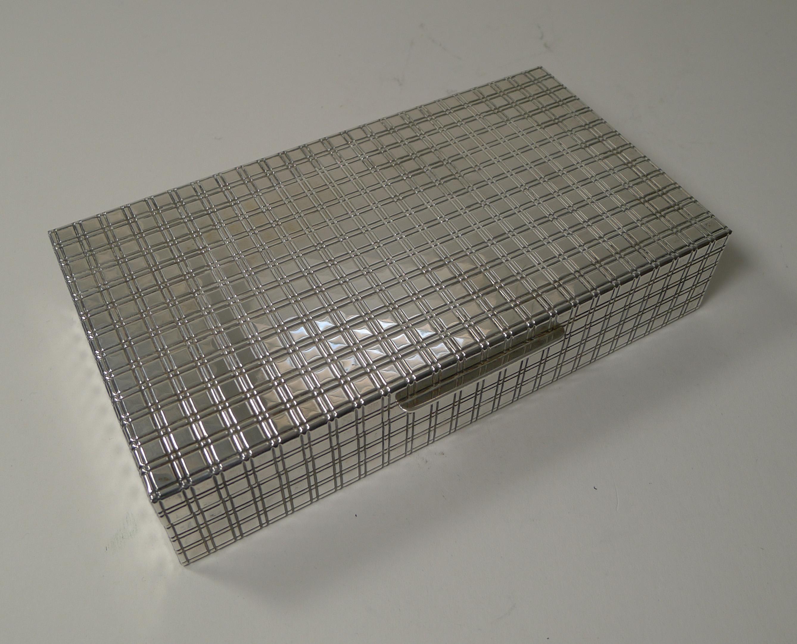 Modernist Italian 800 Silver Desk/Jewellery Box c.1960 For Sale 3