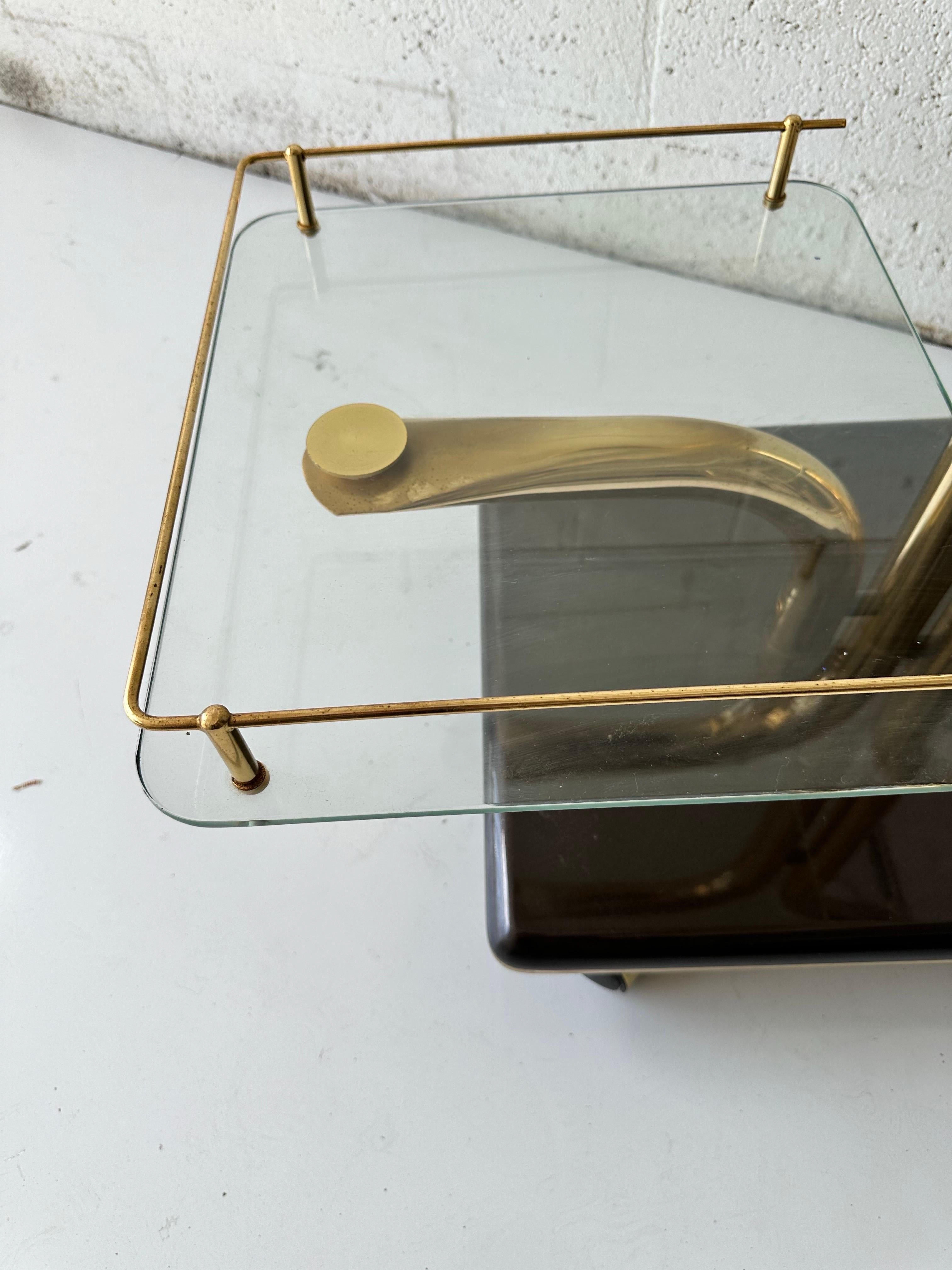 Carrito de bar italiano modernista finales del siglo XX en venta