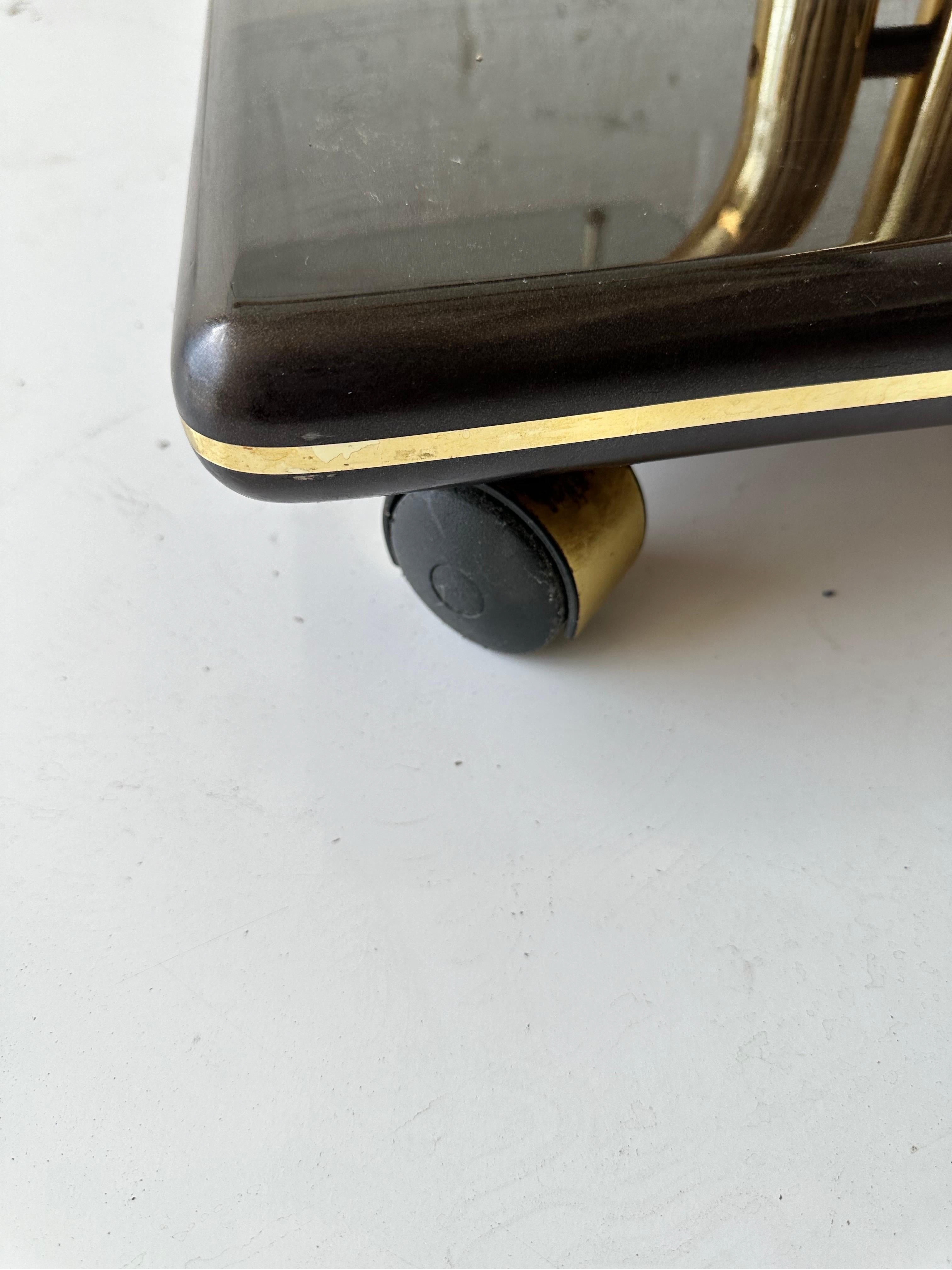 Carrito de bar italiano modernista Latón en venta
