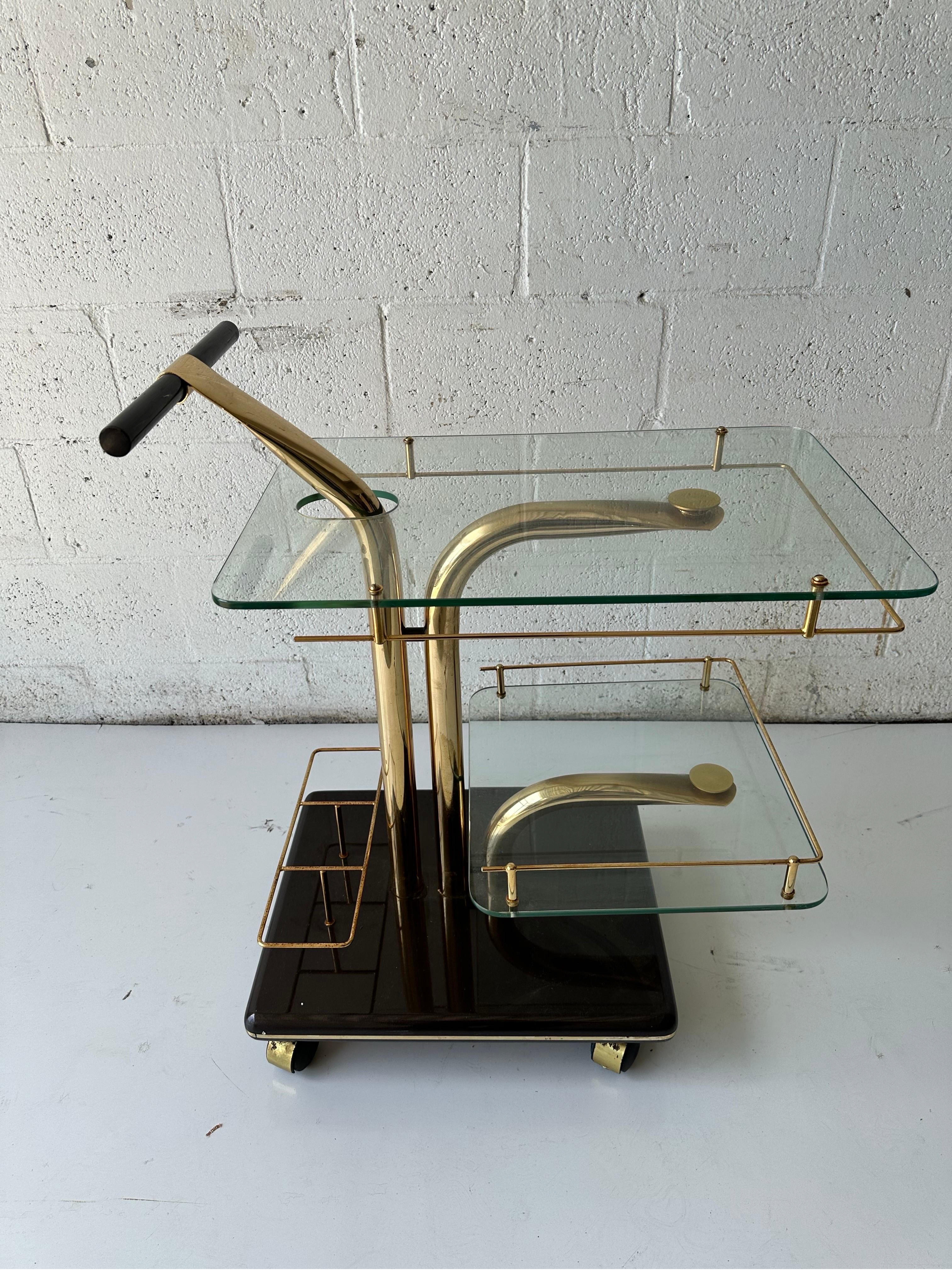 Modernist Italian Bar Cart For Sale 3