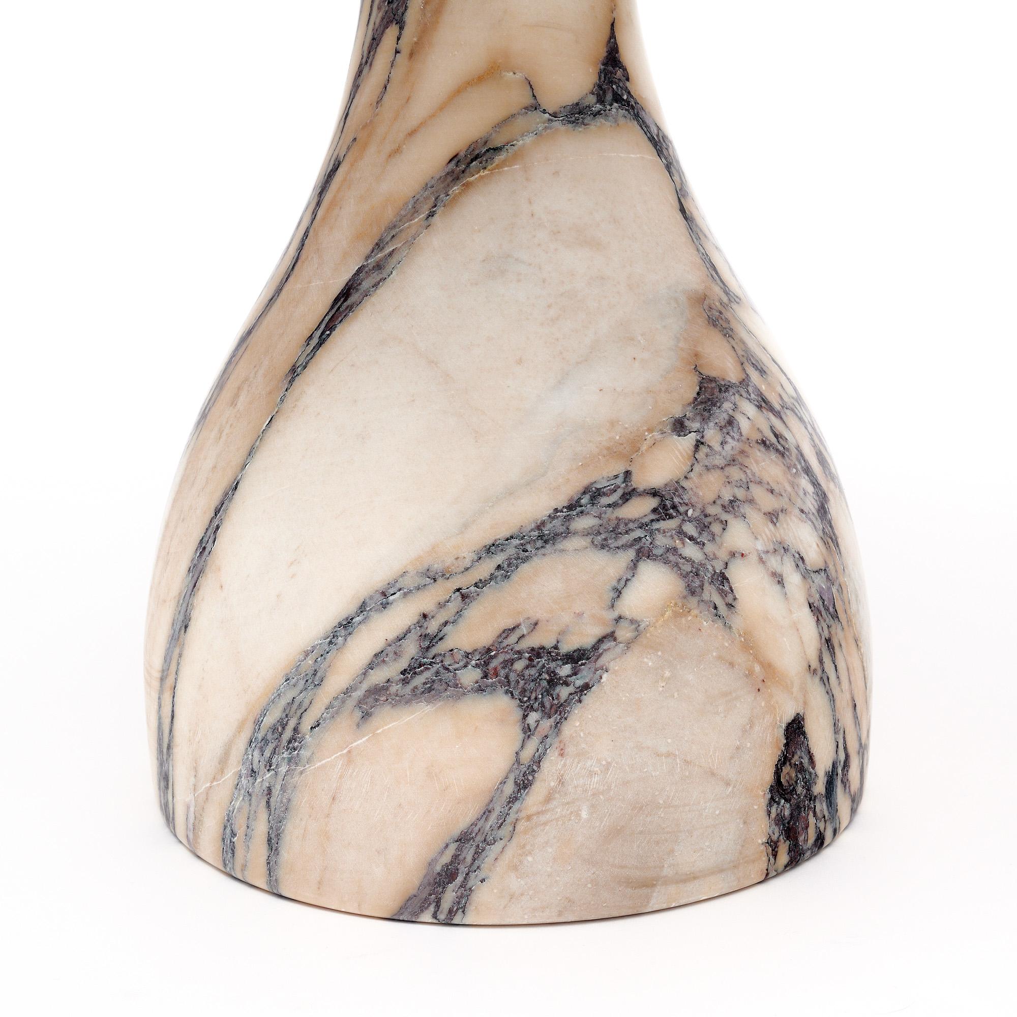Modernist Italian Marble Side Table In New Condition For Sale In Austin, TX