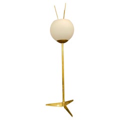Modernist Italian Table Lamp with White Shades