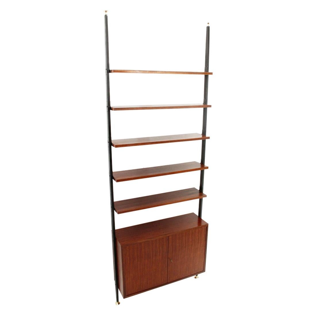 Modernist Italian Teak Wall Unit, 1950s