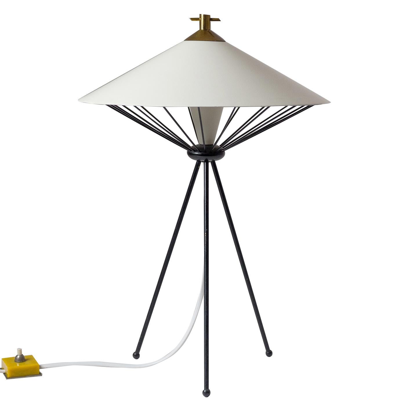 Modernist Italian Tripod Table Lamp, 1950s