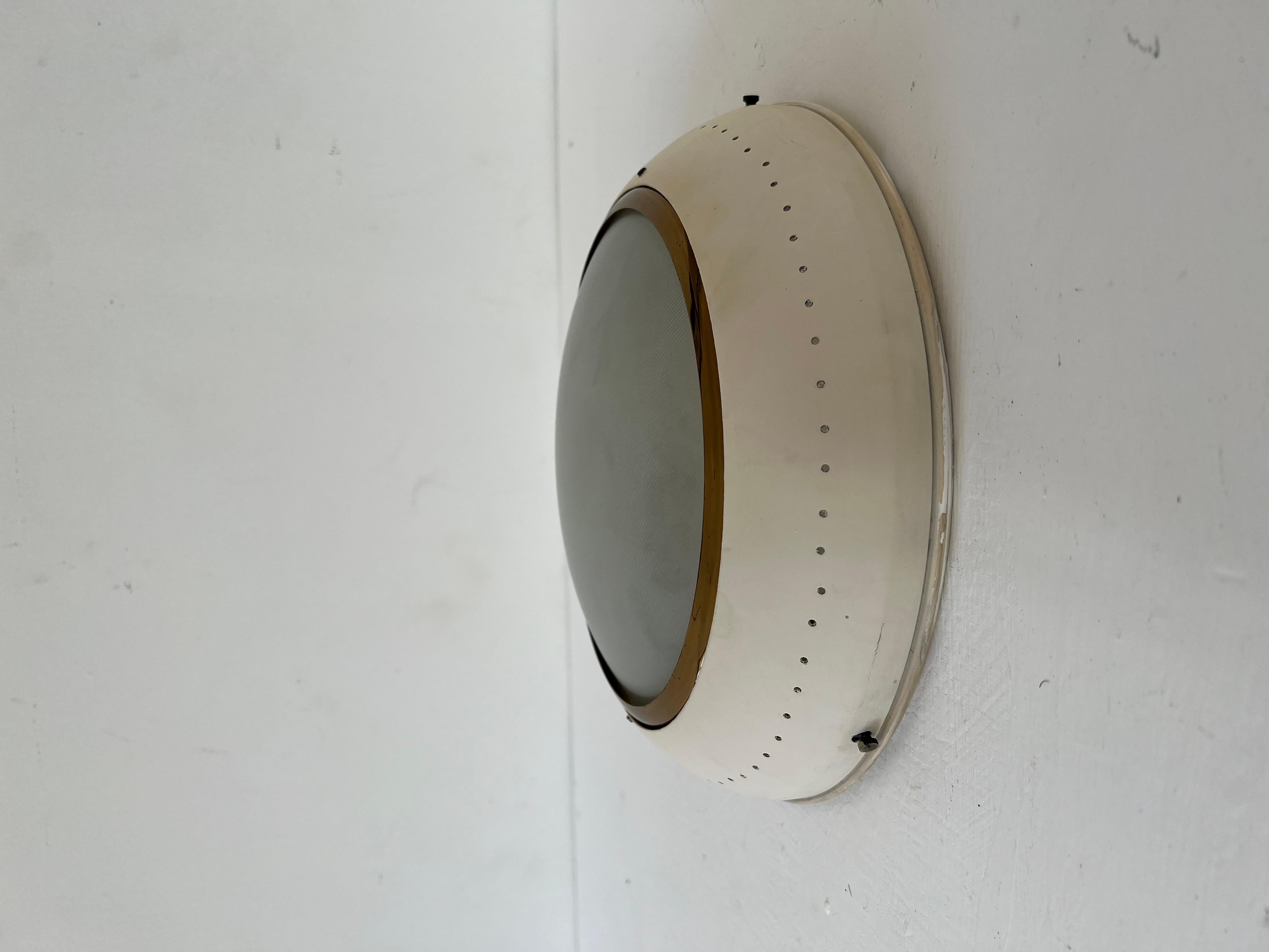 Mid-Century Modern Modernist Italian Wall Light or Flush Mount ITSO Stilnovo, circa 1950 For Sale