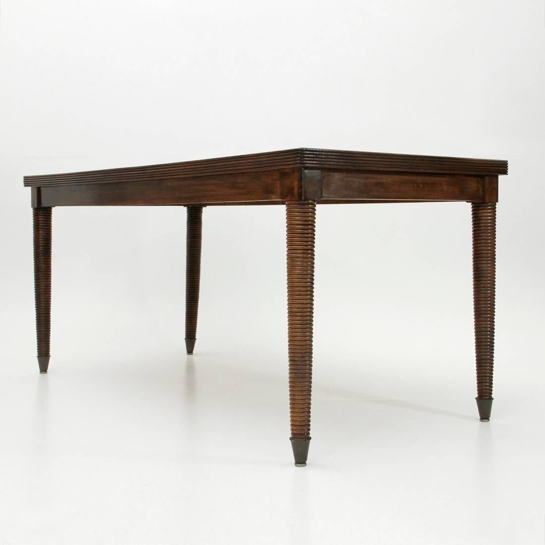 Mid-Century Modern Modernist Italian Wooden Table, 1940s