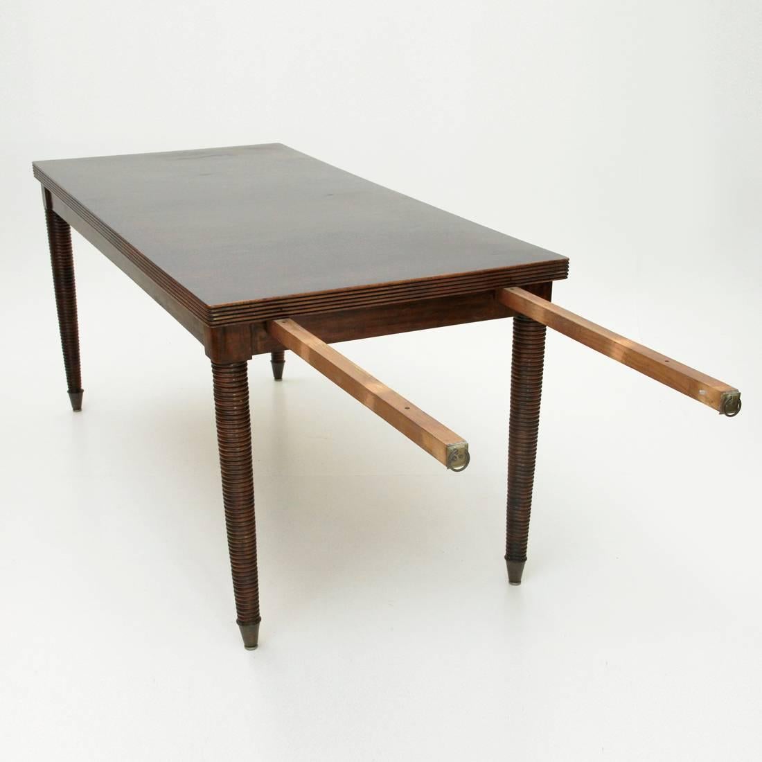 Modernist Italian Wooden Table, 1940s 1