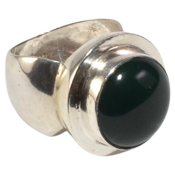 Modernist Jade Ring For Sale