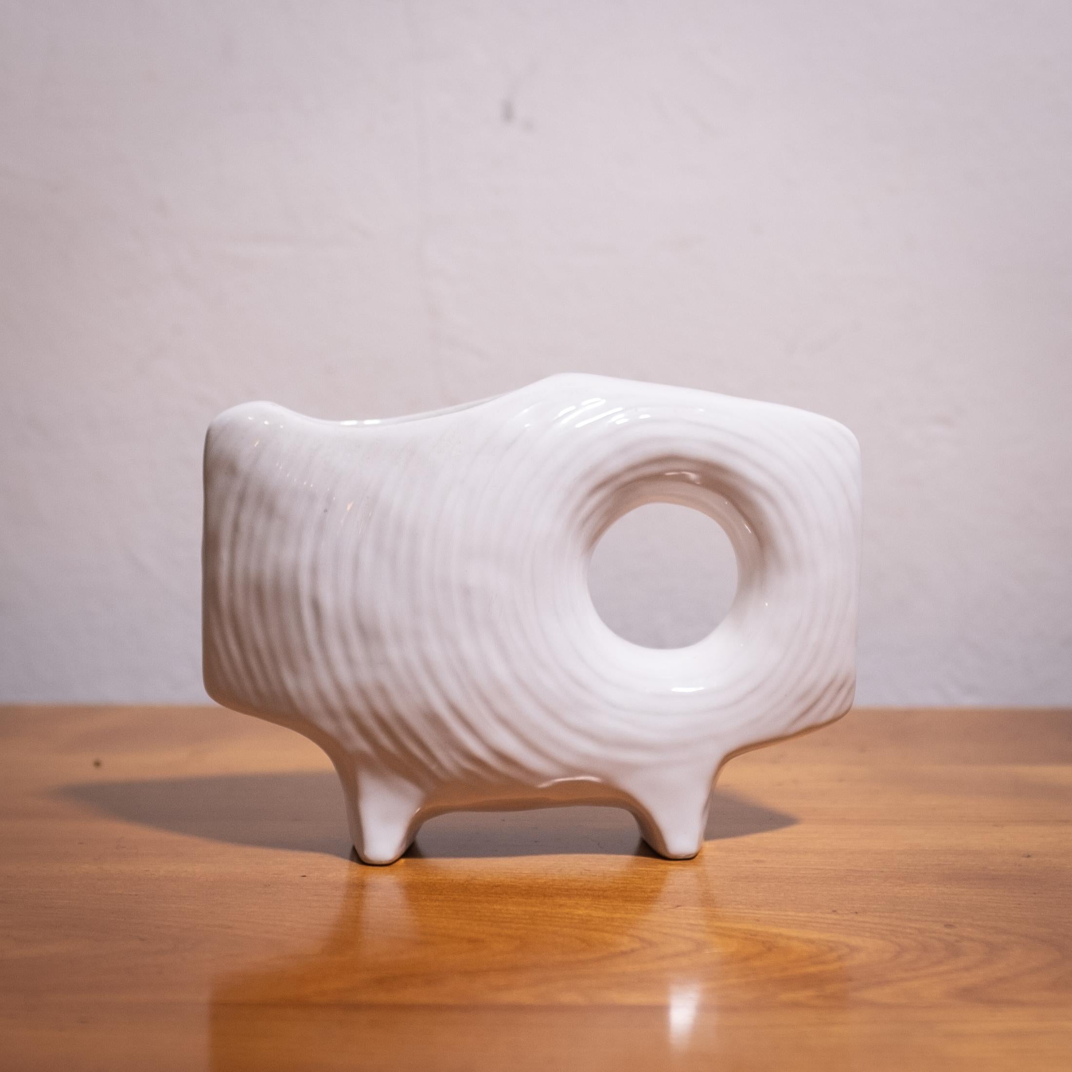 Ceramic Modernist Japanese Ikebana Vase, 1960s