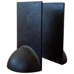 Modernist Japanese Iron Bookends, 1960s