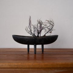 Modernist Japanese Iron Ikebana Planter
