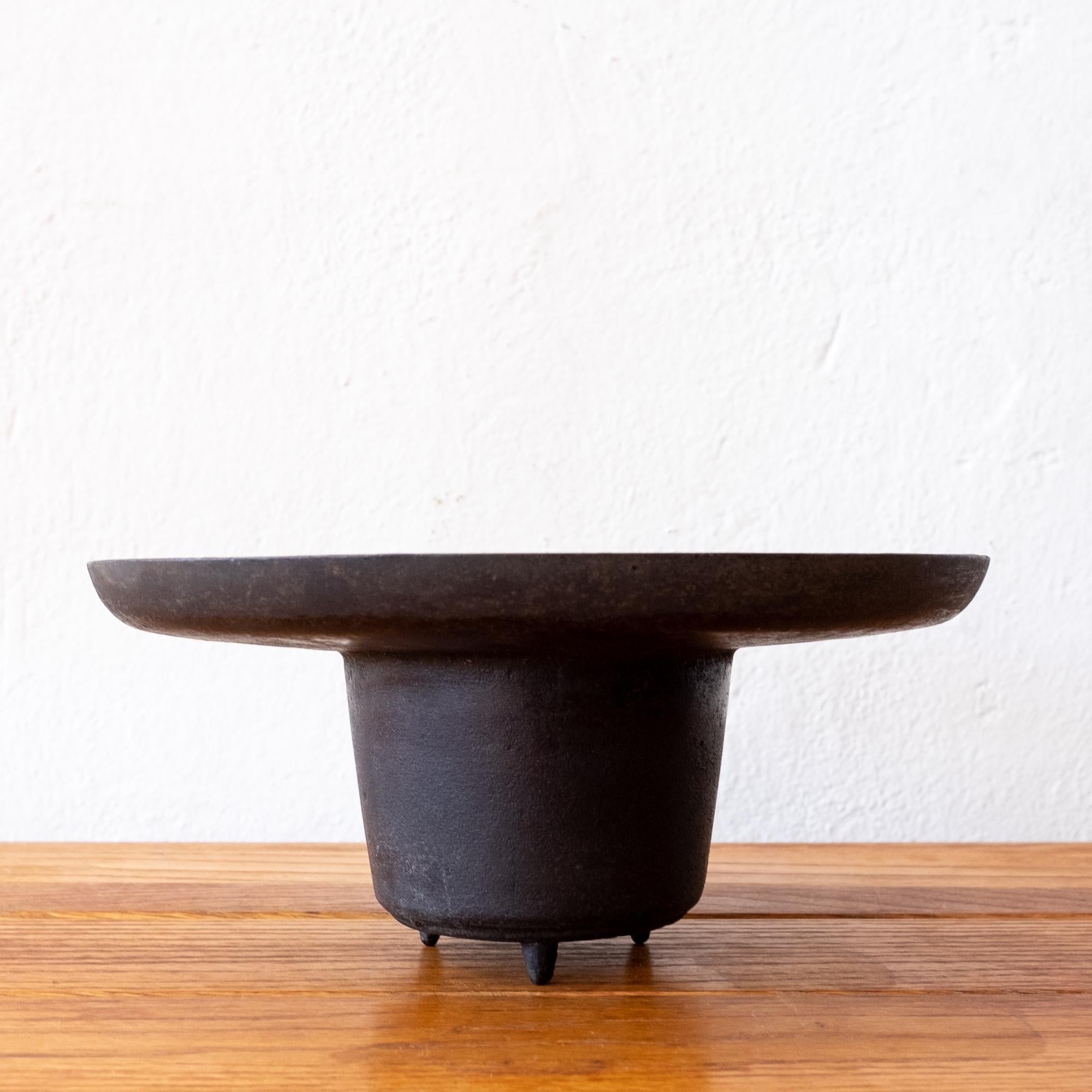Mid-Century Modern Modernist Japanese Iron Ikebana Planter