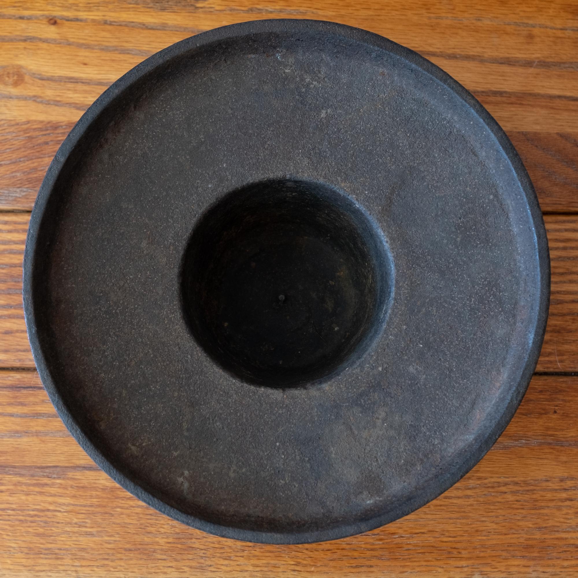 Modernist Japanese Iron Ikebana Planter 2