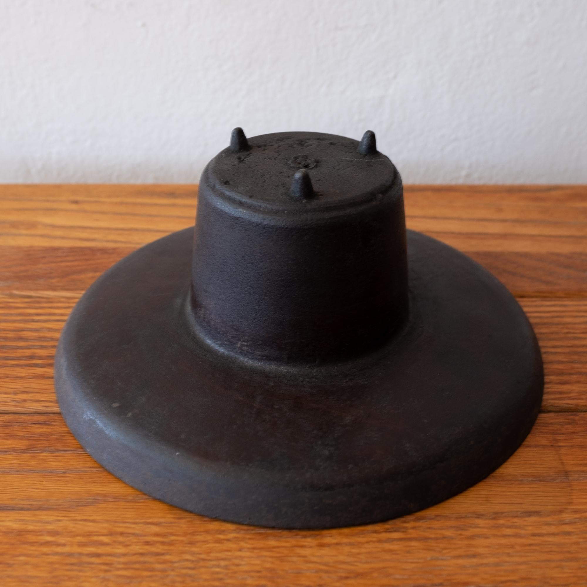 Modernist Japanese Iron Ikebana Planter 3