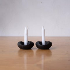 Modernist Japanese Iron Nesting Candle Holders