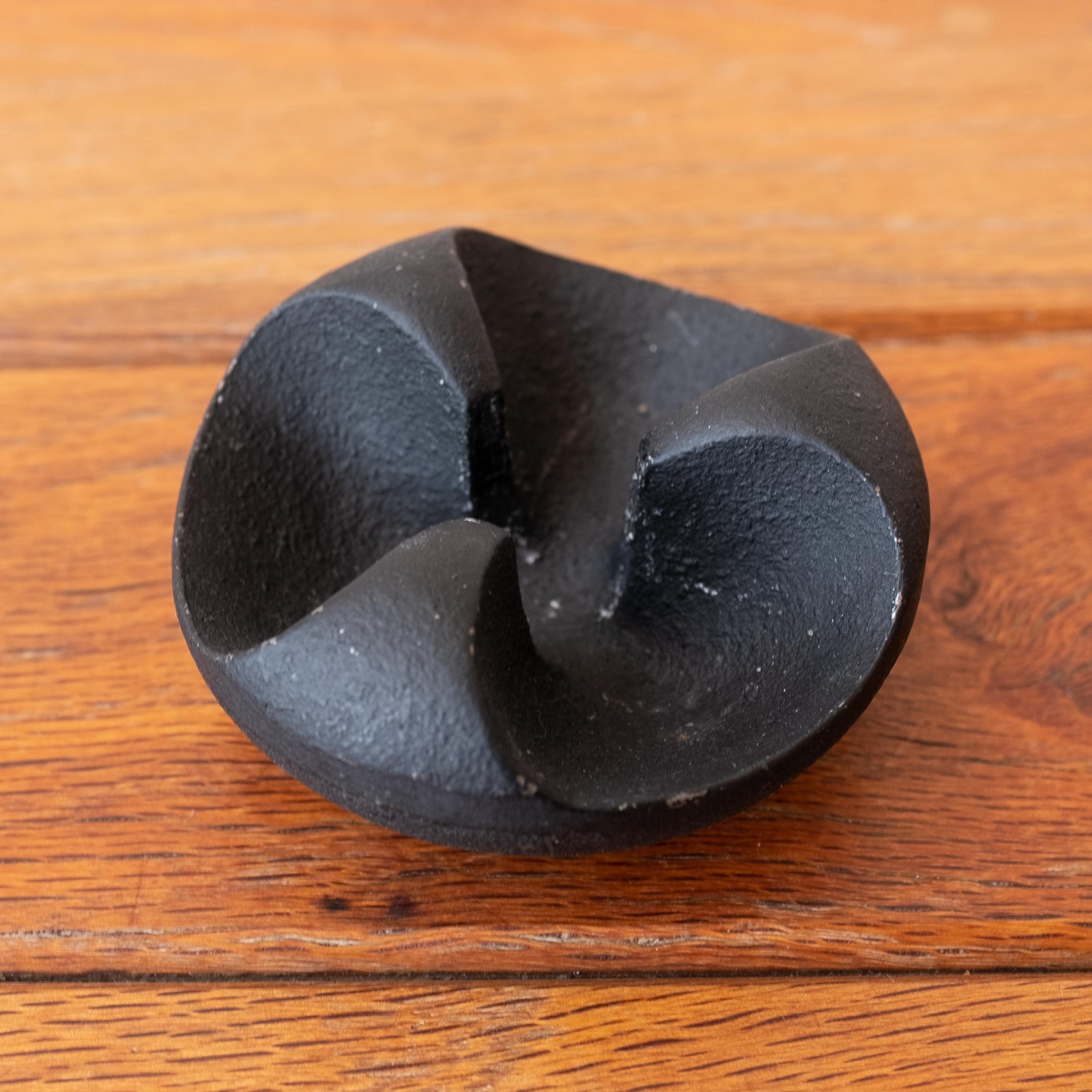 Mid-20th Century Modernist Japanese Iron Nesting Candle Holders