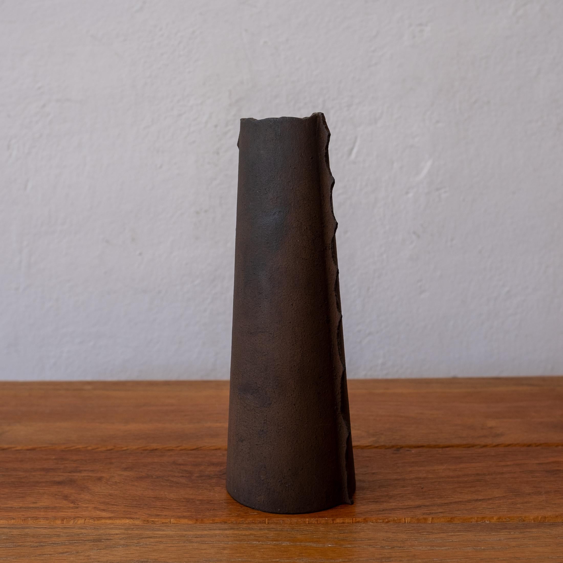 Mid-20th Century Modernist Japanese Iron Vase, 1960s