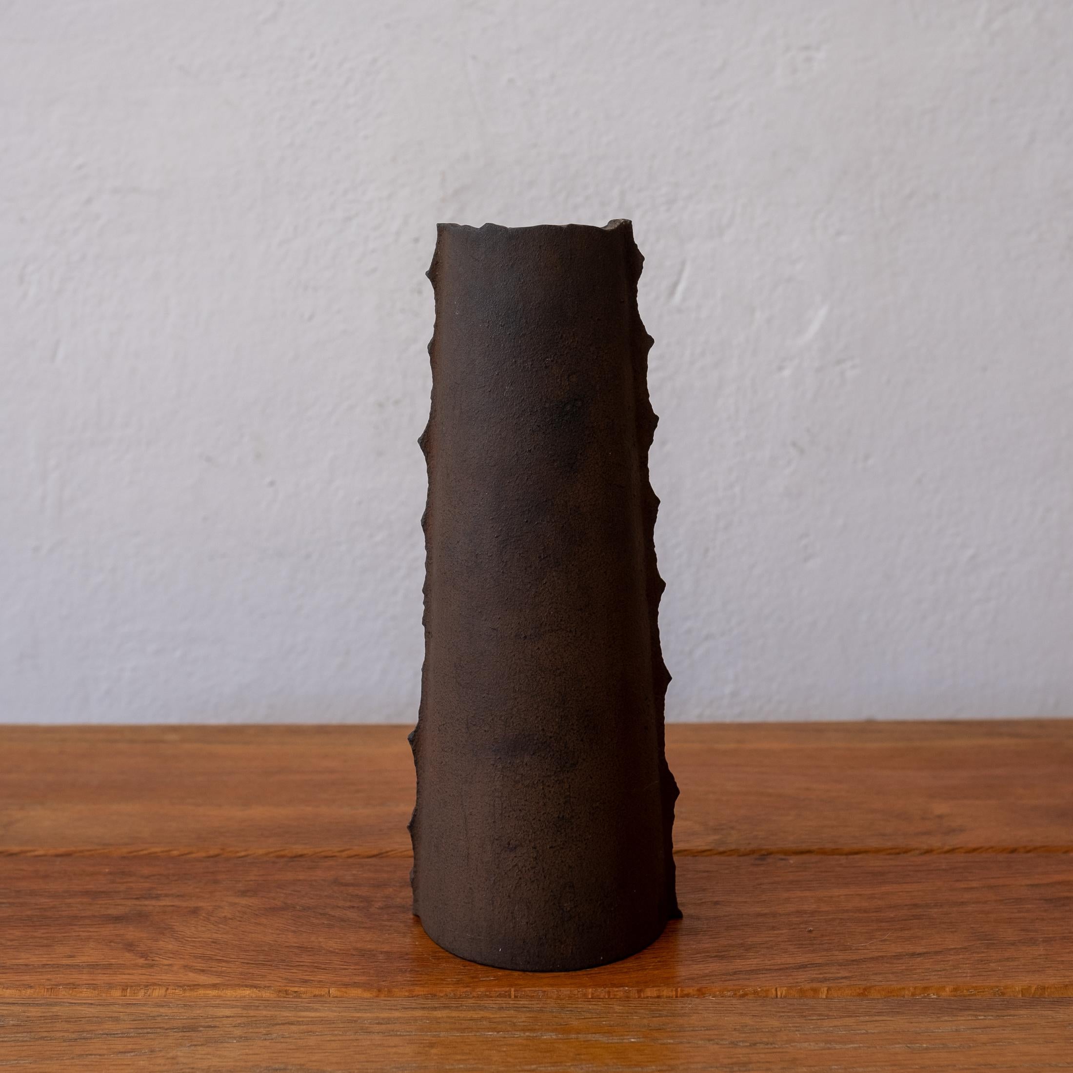 Modernist Japanese Iron Vase, 1960s 3