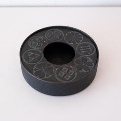 Modernist Japanese Nambu Iron Incense Holder Bowl